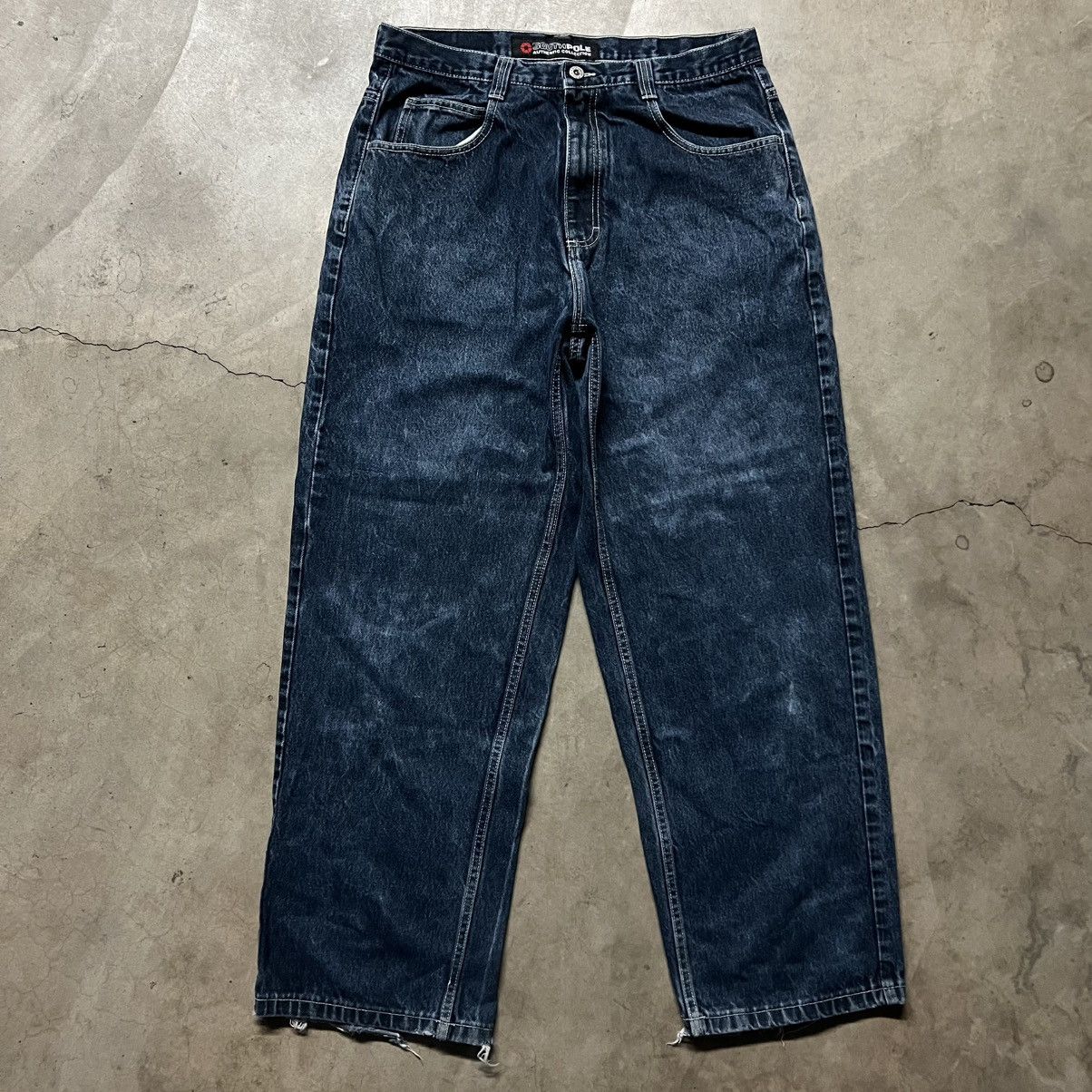 Ed Hardy × JNCO × Southpole Vintage Y2K SouthPole Distressed BAGGY Denim Jeans Size US 36 / EU 52 - 6 Thumbnail