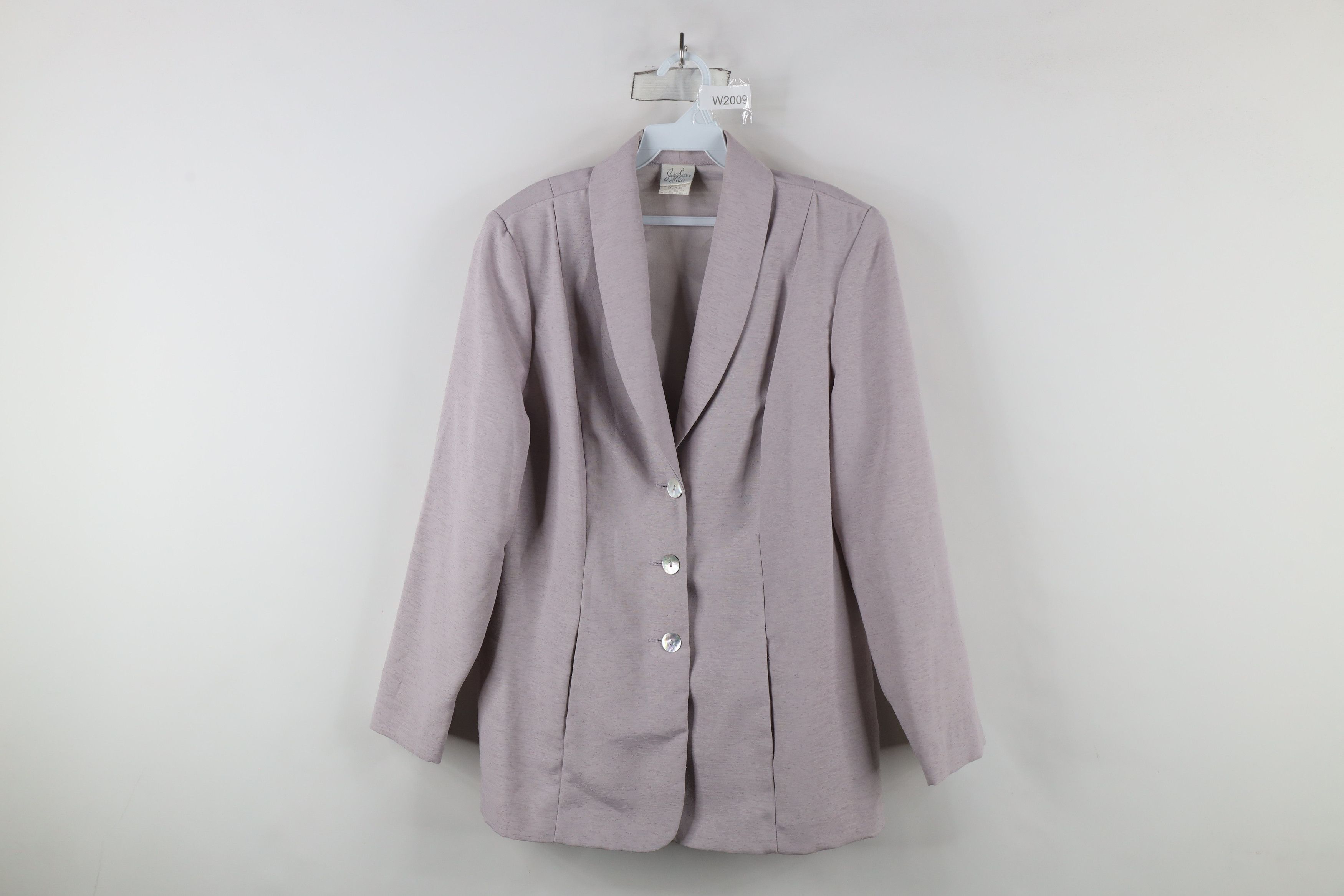 Vintage Vintage 90s Streetwear Button Blazer Suit Coat Jacket Lilac Size XXL / US 16-18 / IT 52-54 - 1 Thumbnail