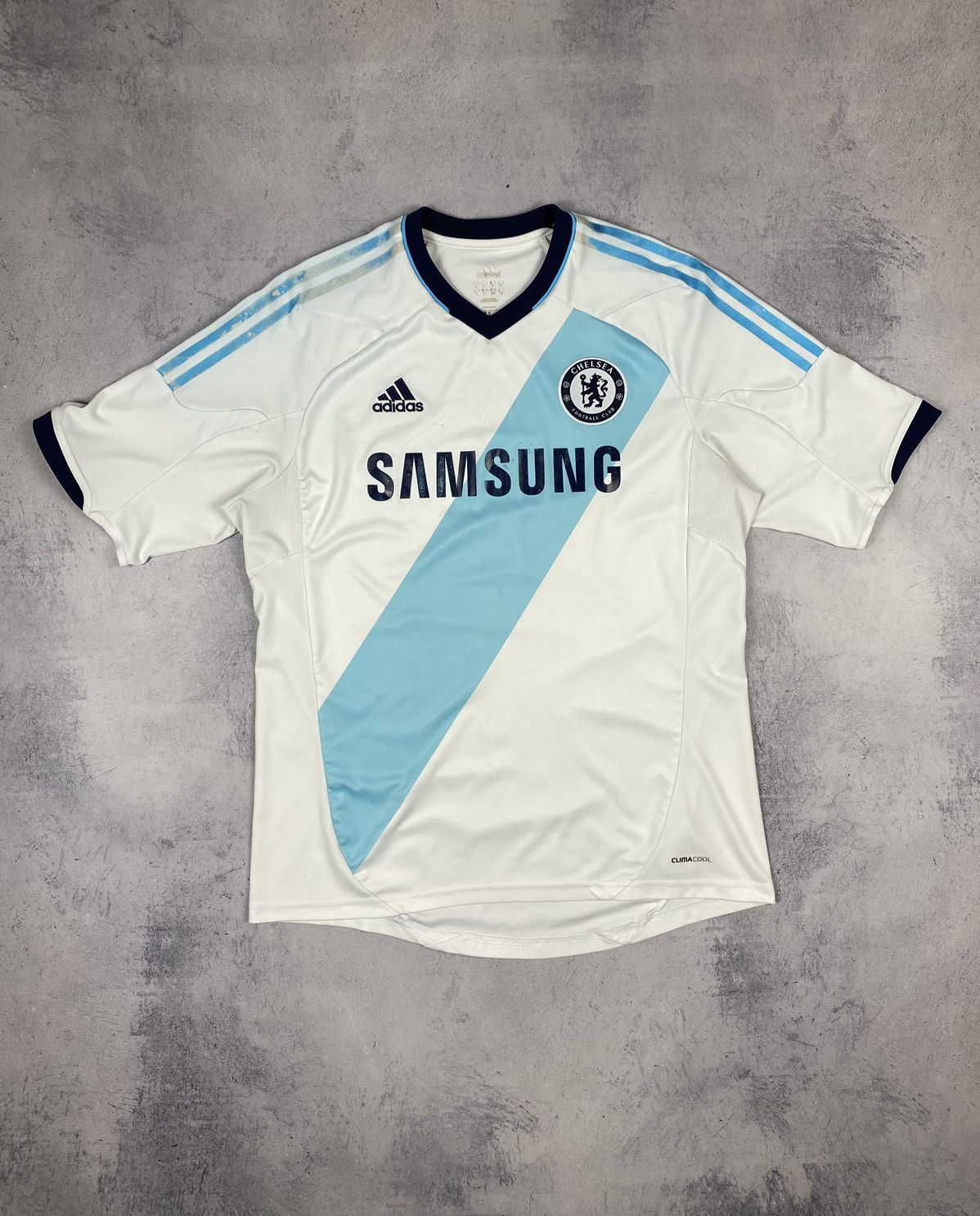 Adidas × Chelsea Soccer Adidas Chelsea 2012 2013 Samsung Away Soccer Jersey Football Size US L / EU 52-54 / 3 - 3 Thumbnail