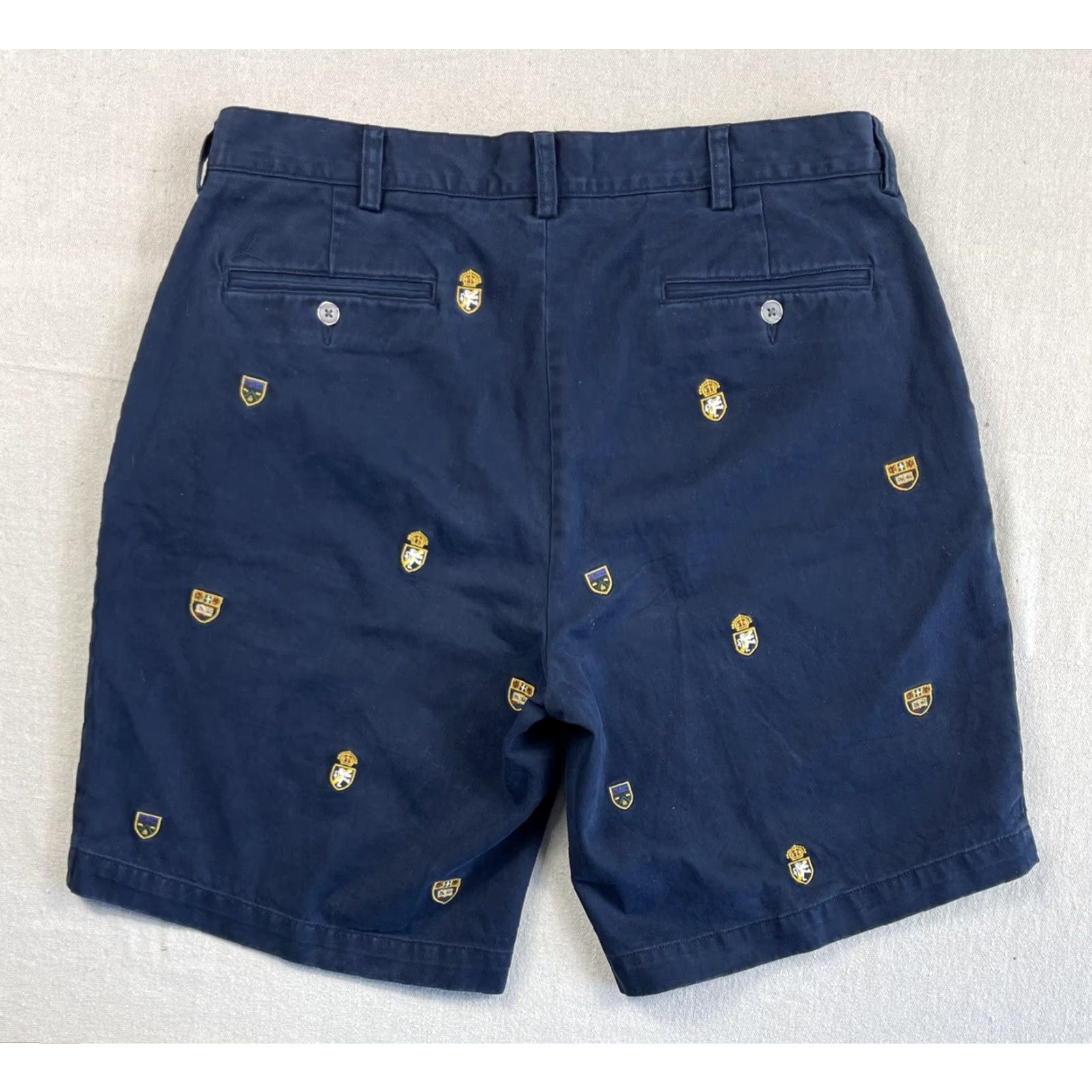 Polo Ralph Lauren Polo Ralph Lauren Mens Embroidered Lion Crest Logo Golf Shorts Navy Blue Sz 35 Size US S / EU 44-46 / 1 - 2 Thumbnail