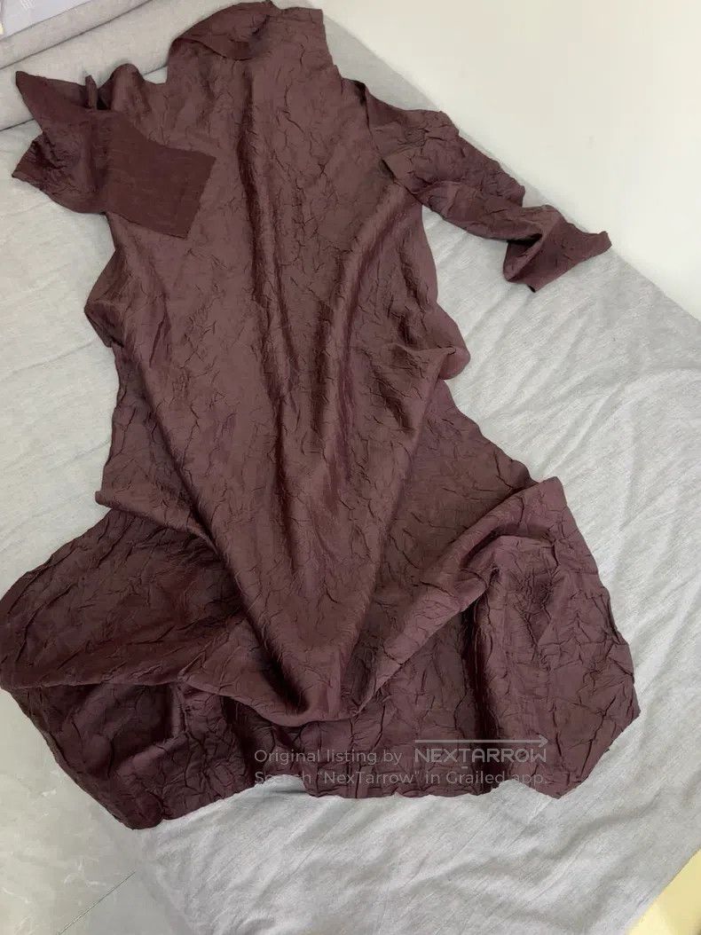 Issey Miyake Issey Miyake Brown Dress Size XXL / US 16-18 / IT 52-54 - 2 Thumbnail