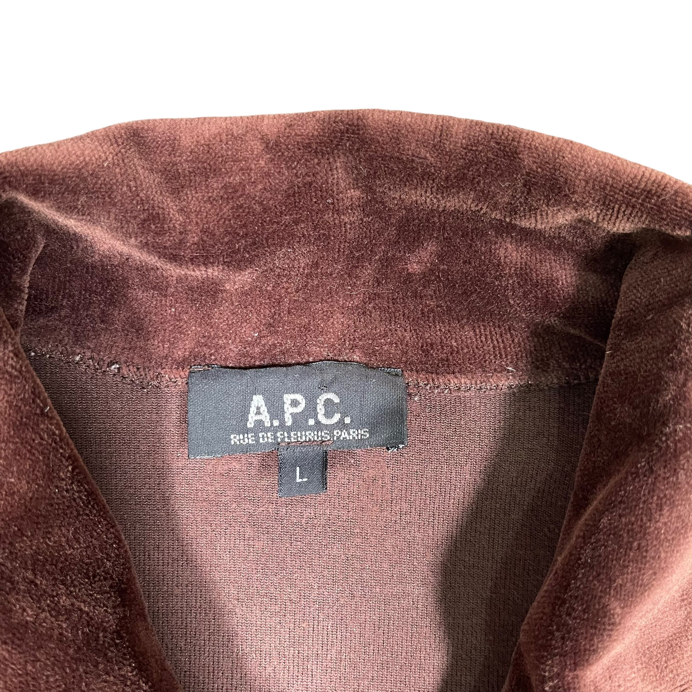 A.P.C. × Velvet APC Velvet Zipper Sweater Made In France Size US L / EU 52-54 / 3 - 6 Thumbnail