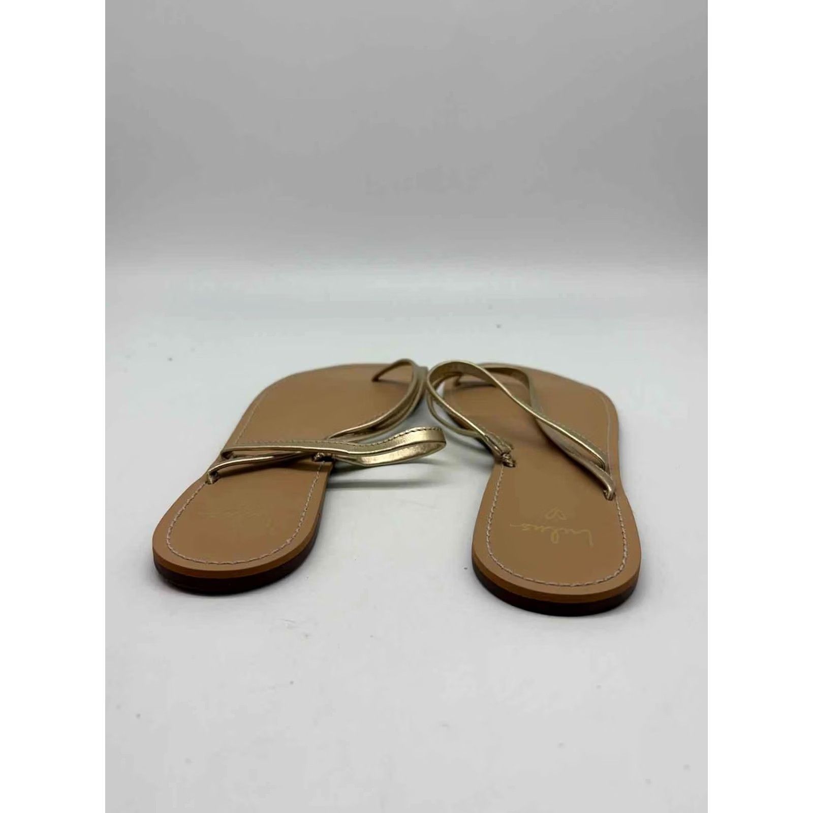 Lulus Lulus Gold Thong Sandals Size 7.5 Size US 8 / IT 38 - 3 Thumbnail