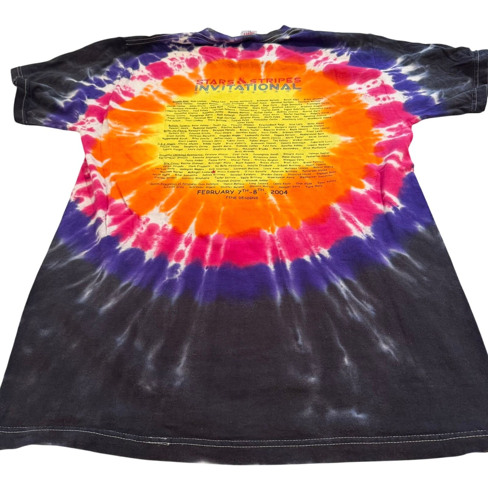 Fruit Of The Loom Vintage Tie Dye Gymnastics T Shirt - Size Medium Size M / US 6-8 / IT 42-44 - 2 Thumbnail