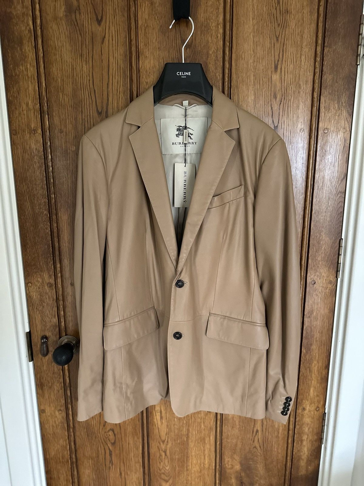 Burberry Burberry leather jacket blazer sample C Bailey Size US M / EU 48-50 / 2 - 2 Thumbnail