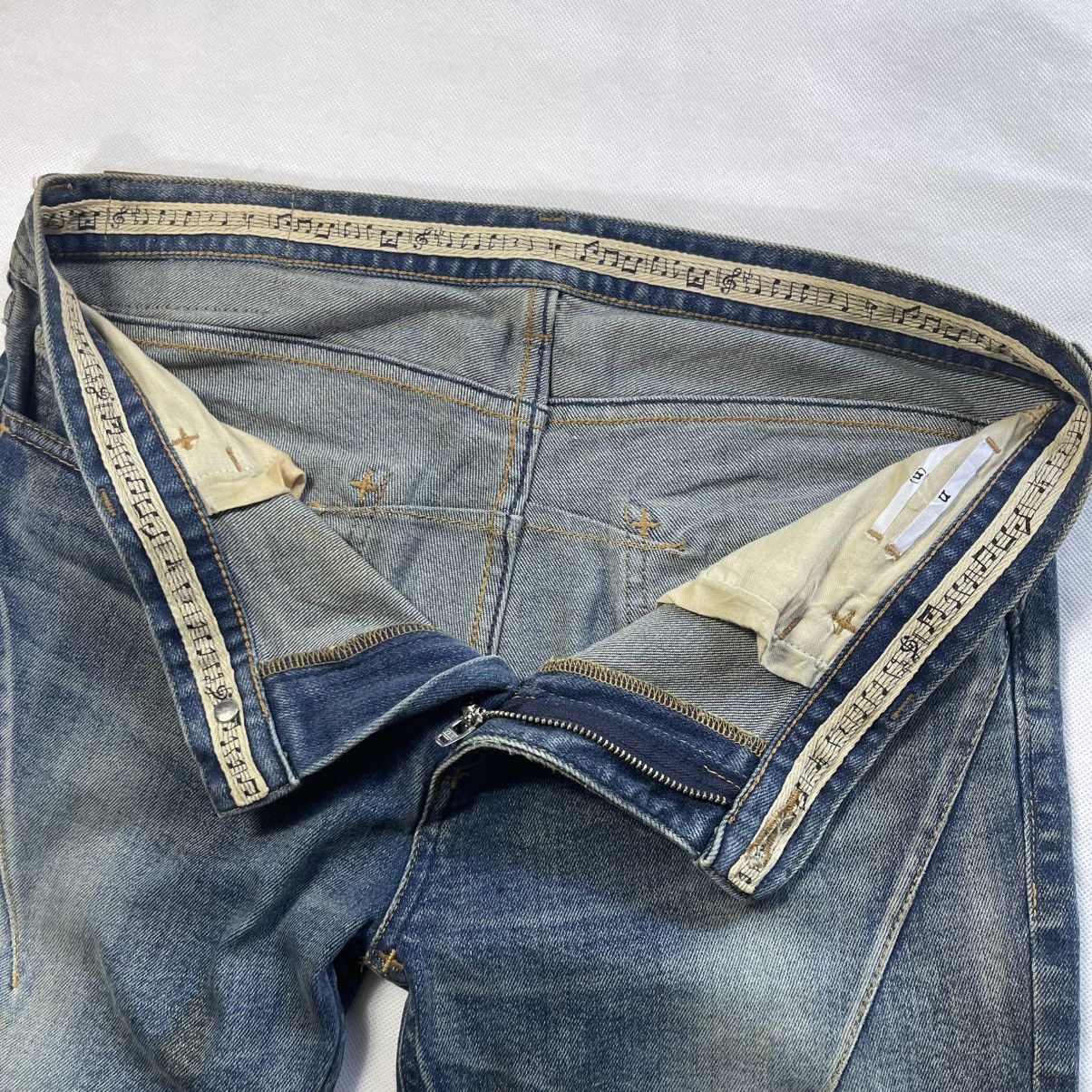 Number (N)ine Rare! Number(nine) x Studios Fades Distressed Stretch Jeans Size US 32 / EU 48 - 5 Thumbnail