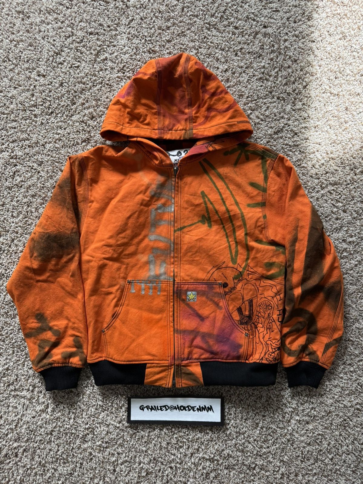 Asspizza Ass Pizza Therapy Reversible Work Jacket Orange Size US L / EU 52-54 / 3 - 1 Thumbnail