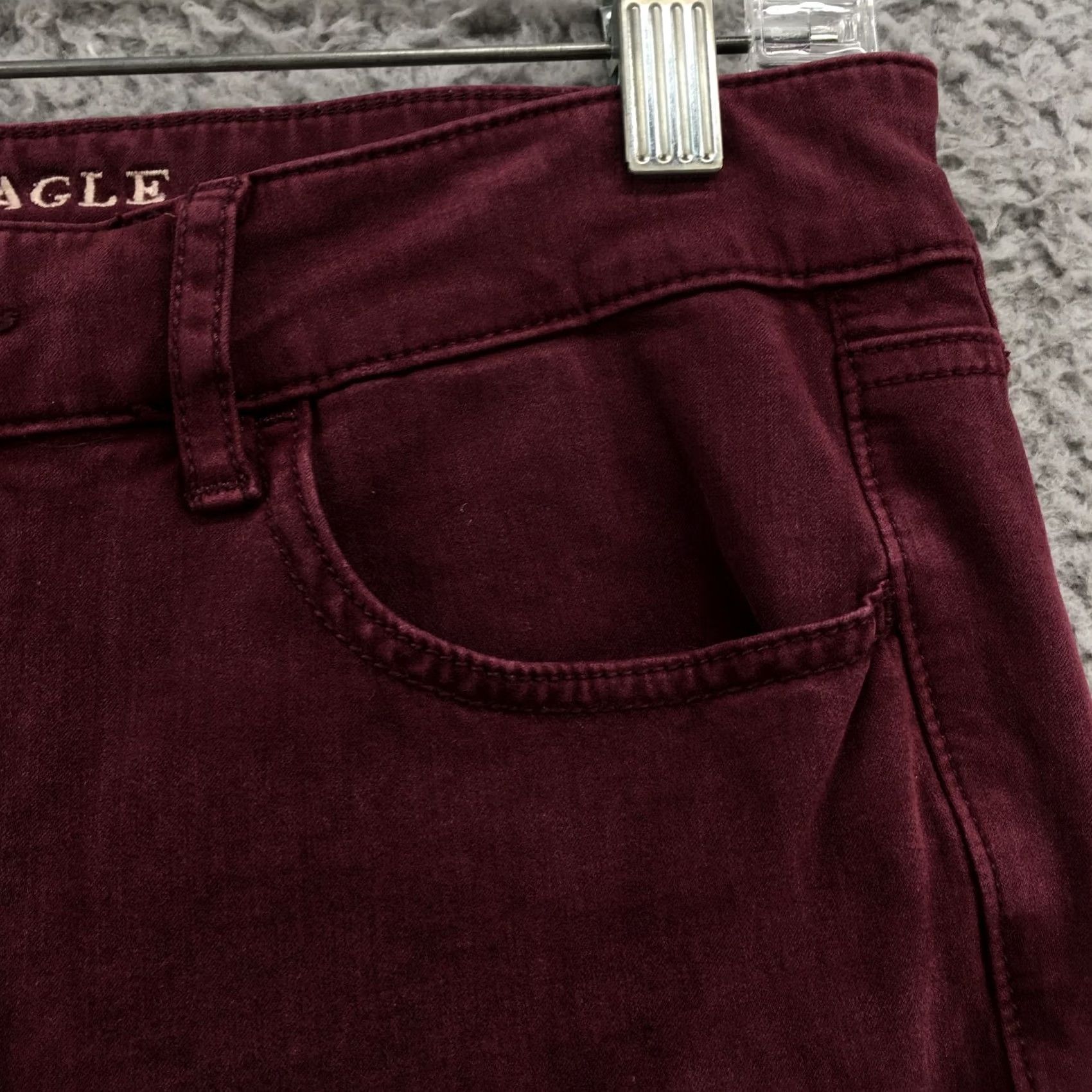 American Eagle Outfitters American Eagle Outfitters Hi-Rise Jegging Jeans Womens 8 Red Button Stretch Zip Adult Regular Size 8 Denim Warm Season 4-Pocket Size 30" / US 8 / IT 44 - 5 Thumbnail