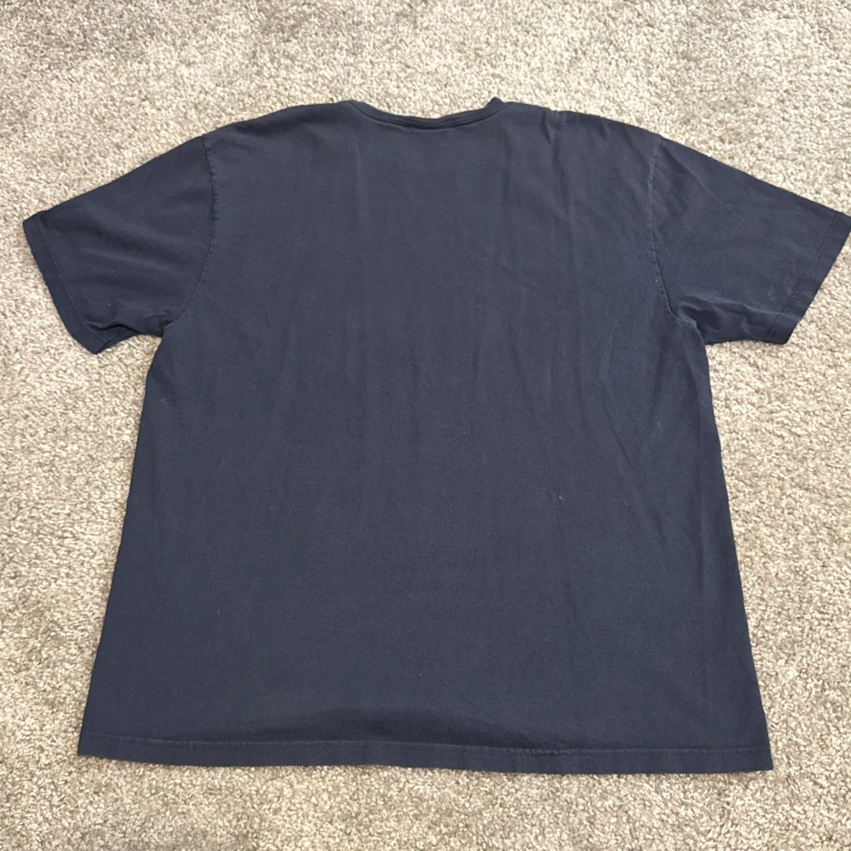 Tommy Hilfiger VINTAGE Tommy Hilfiger Tommy Jeans T-Shirt Men L Navy Blue Yellow Hip Hop 90s Y2K style Size US 33 - 5 Thumbnail