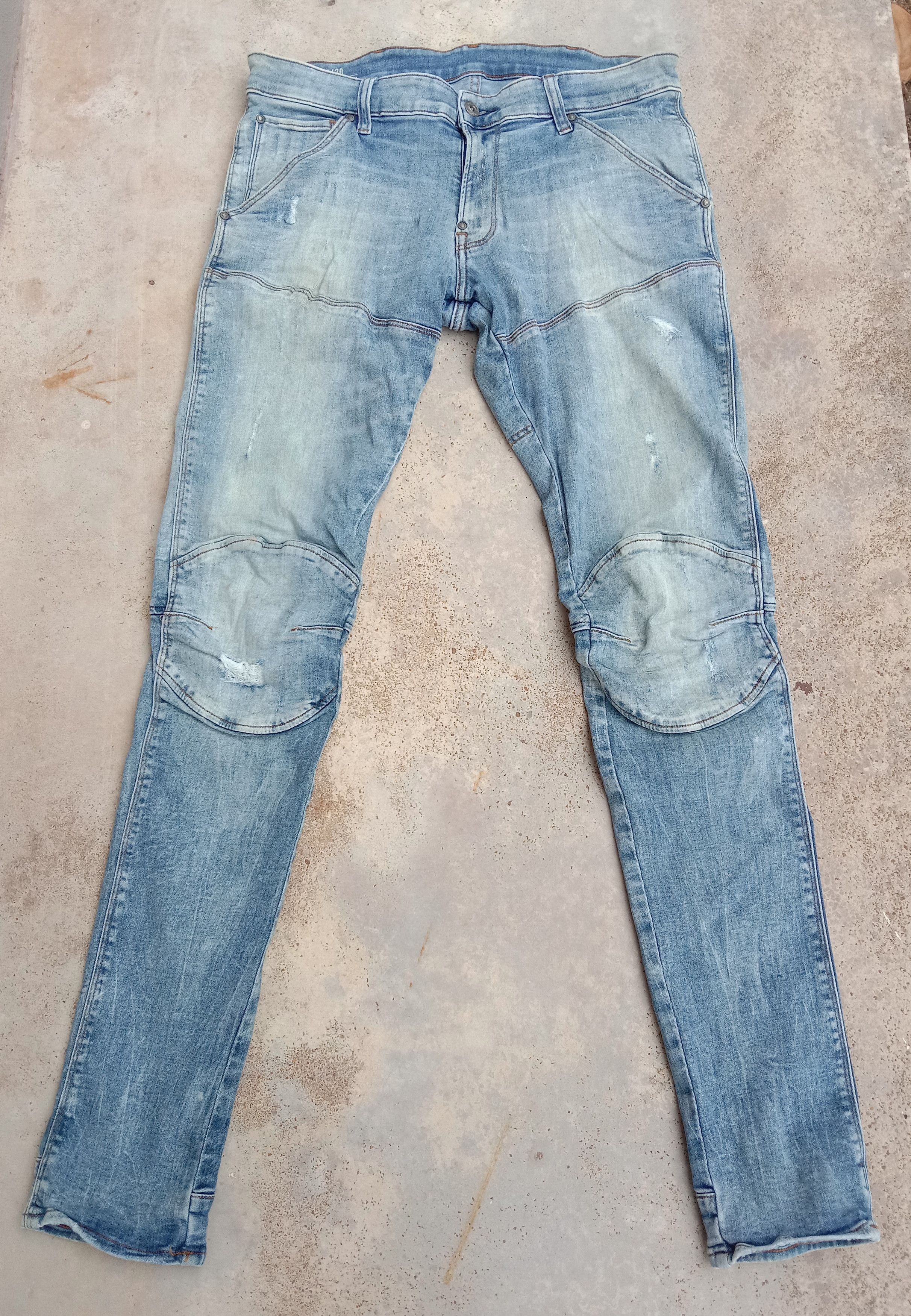 G-Star Vintage G star Raw 5620 3D Super Slim distressed denim Size US 34 / EU 50 - 1 Thumbnail