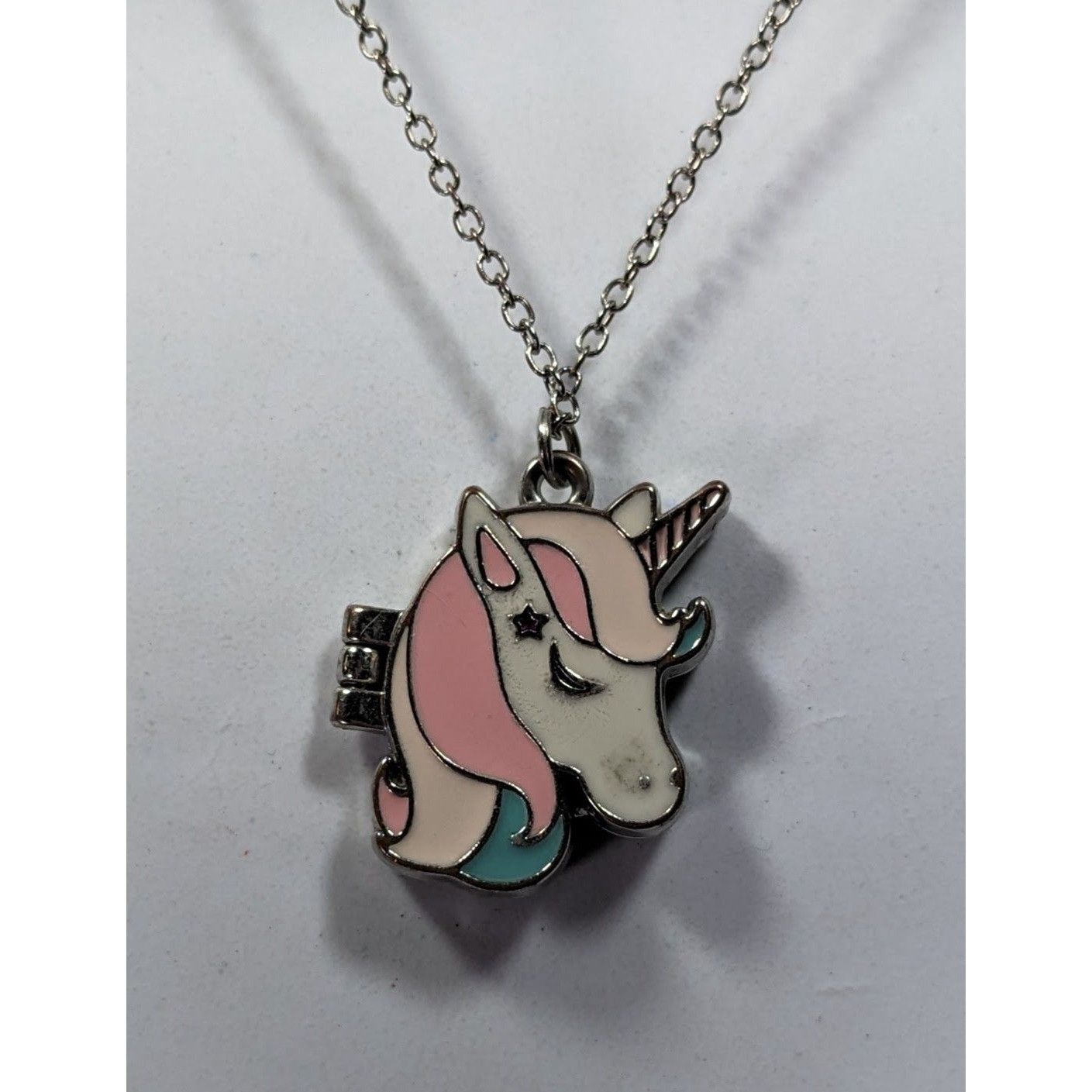 Other Whimsical Fairycore Pastel Unicorn Magnetic Locket Necklace Size ONE SIZE - 7 Thumbnail