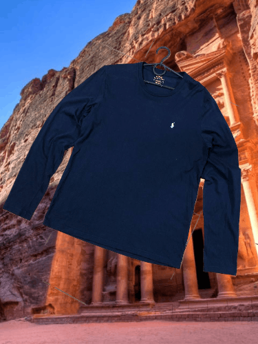 Polo Ralph Lauren Y2K Long Sleeve Polo Ralph Lauren blue Vintage Size US M / EU 48-50 / 2 - 1 Thumbnail