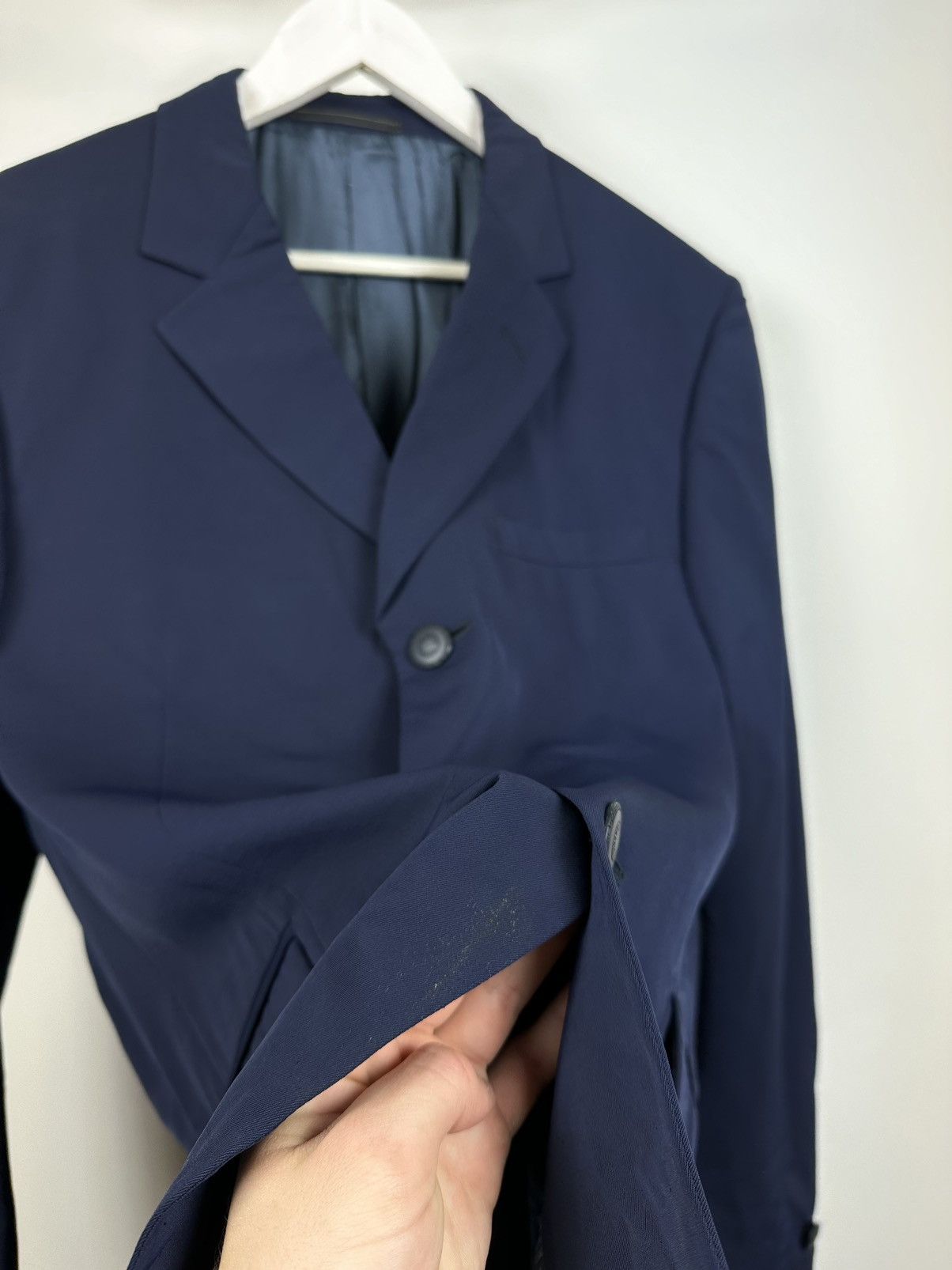 Versace Vintage Versace 3-Button Formal Designer Luxury Wool Blazer Size 40R - 12 Thumbnail
