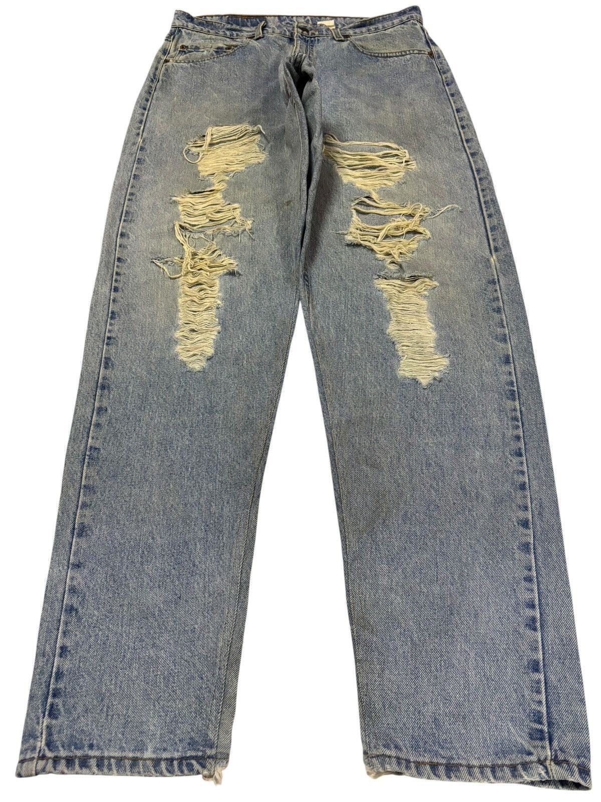 Levi's Vtg Levi’s 90s 505 Custom Grunge Destroyed Jeans Size US 34 / EU 50 - 1 Thumbnail