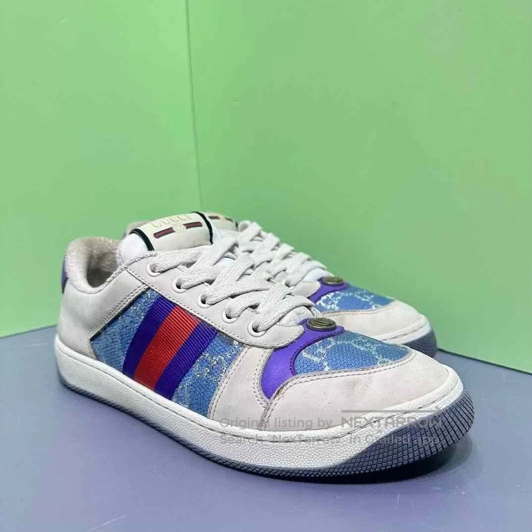Gucci Gucci Distressed GG Enamel Sneakers. Size US 6 / EU 39 - 3 Thumbnail