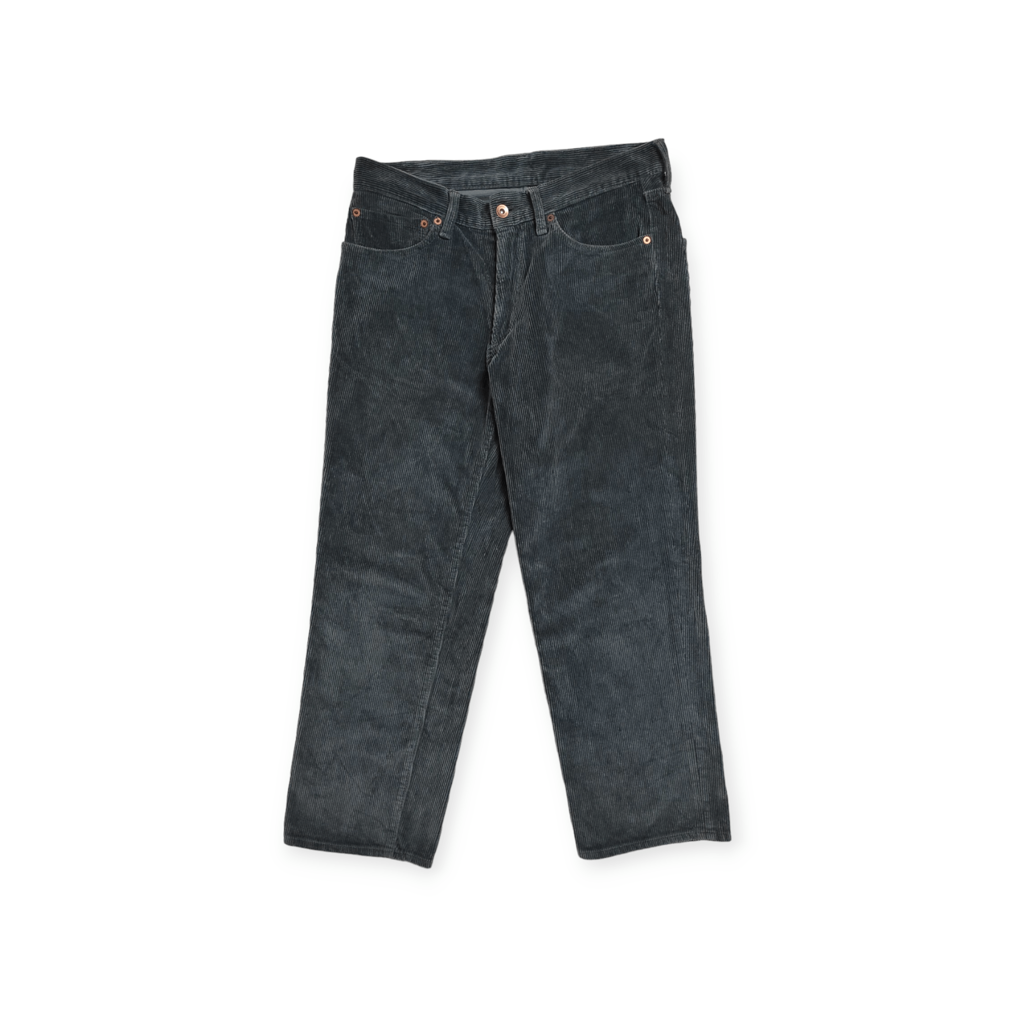 image of Archive Kolor Pin Cords Velvet Jeans in Blue Velvet Sprayed, Men's (Size 32)