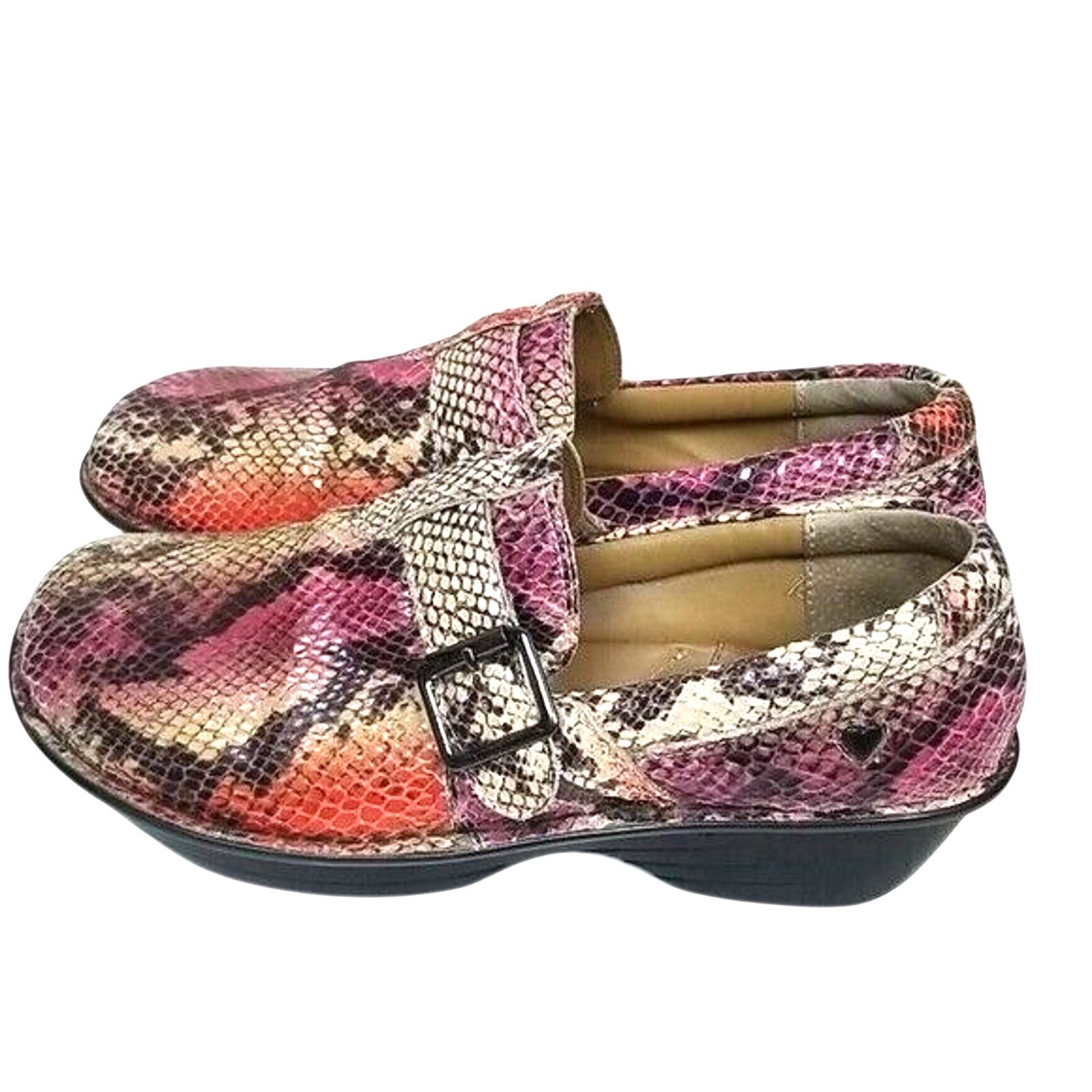 Norse Projects Nurse Mates Womens Clogs 9.5W Pillowtop Gelsey Snakeskin Size US 9.5 / IT 39.5 - 3 Thumbnail