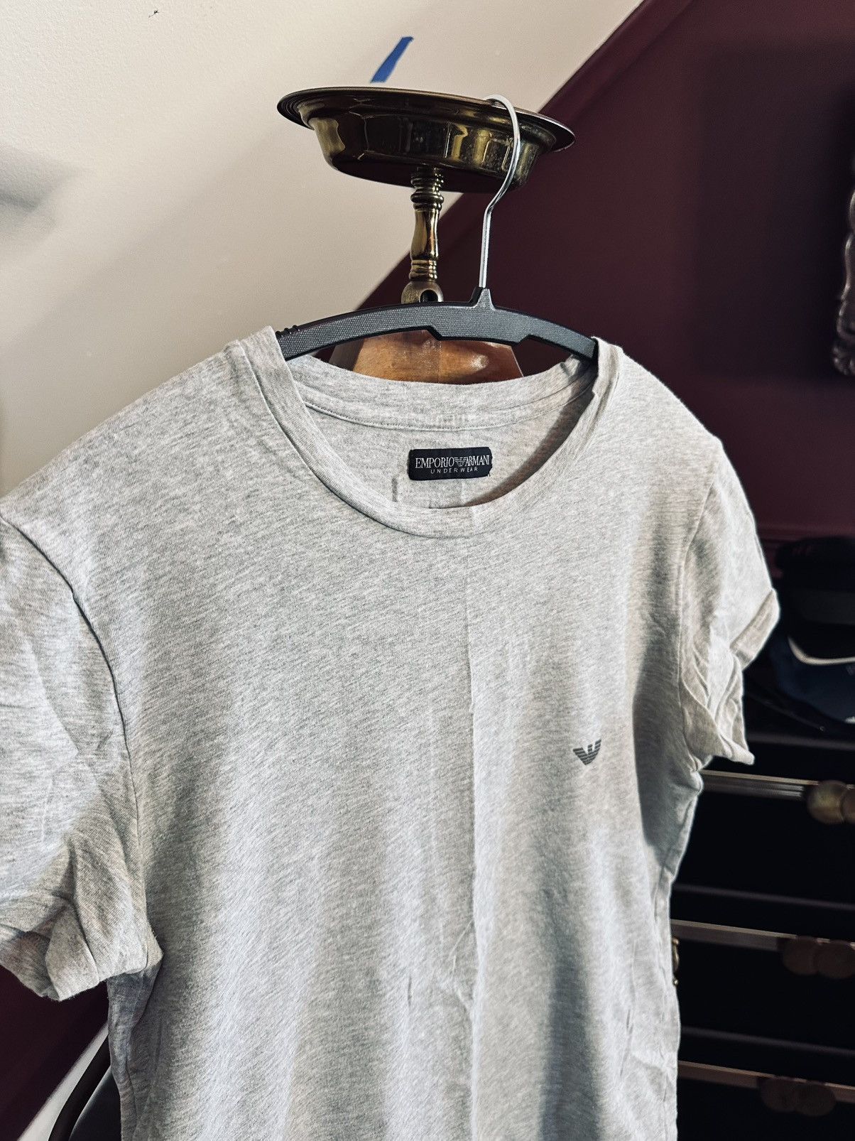 Emporio Armani Vintage logo patch muscle tee babydoll underwear t-shirt Size US XS / EU 42 / 0 - 2 Thumbnail