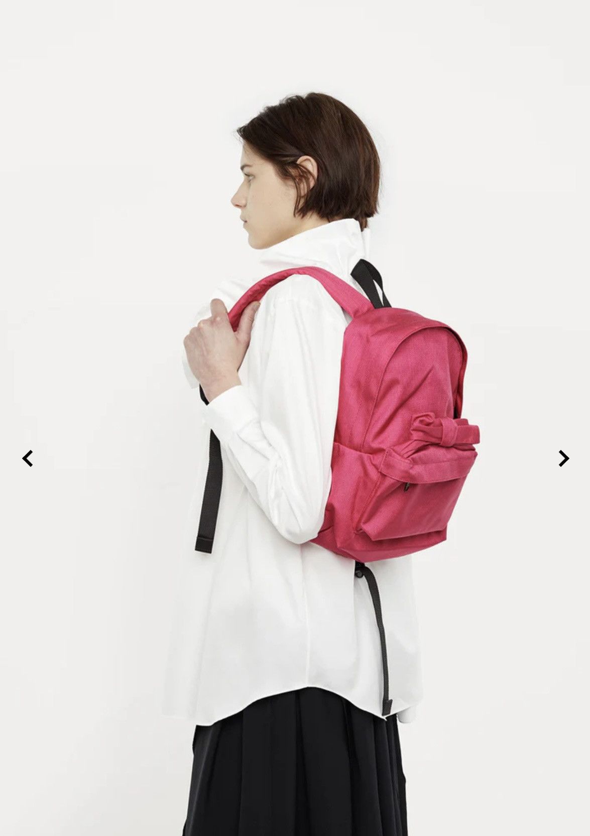 Comme des Garcons Comme des Garcons Girl CDG Pink mini backpack w ribbon Size ONE SIZE - 1 Thumbnail