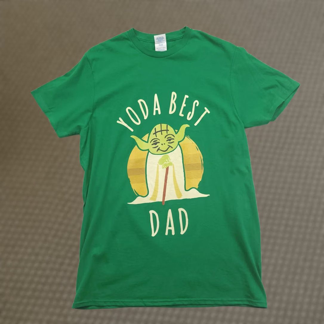 Star Wars Star Wars Yoda T Shirt Mens Medium Green Best Dad Graphic Crew Neck Short Sleeve Size US M / EU 48-50 / 2 - 1 Thumbnail