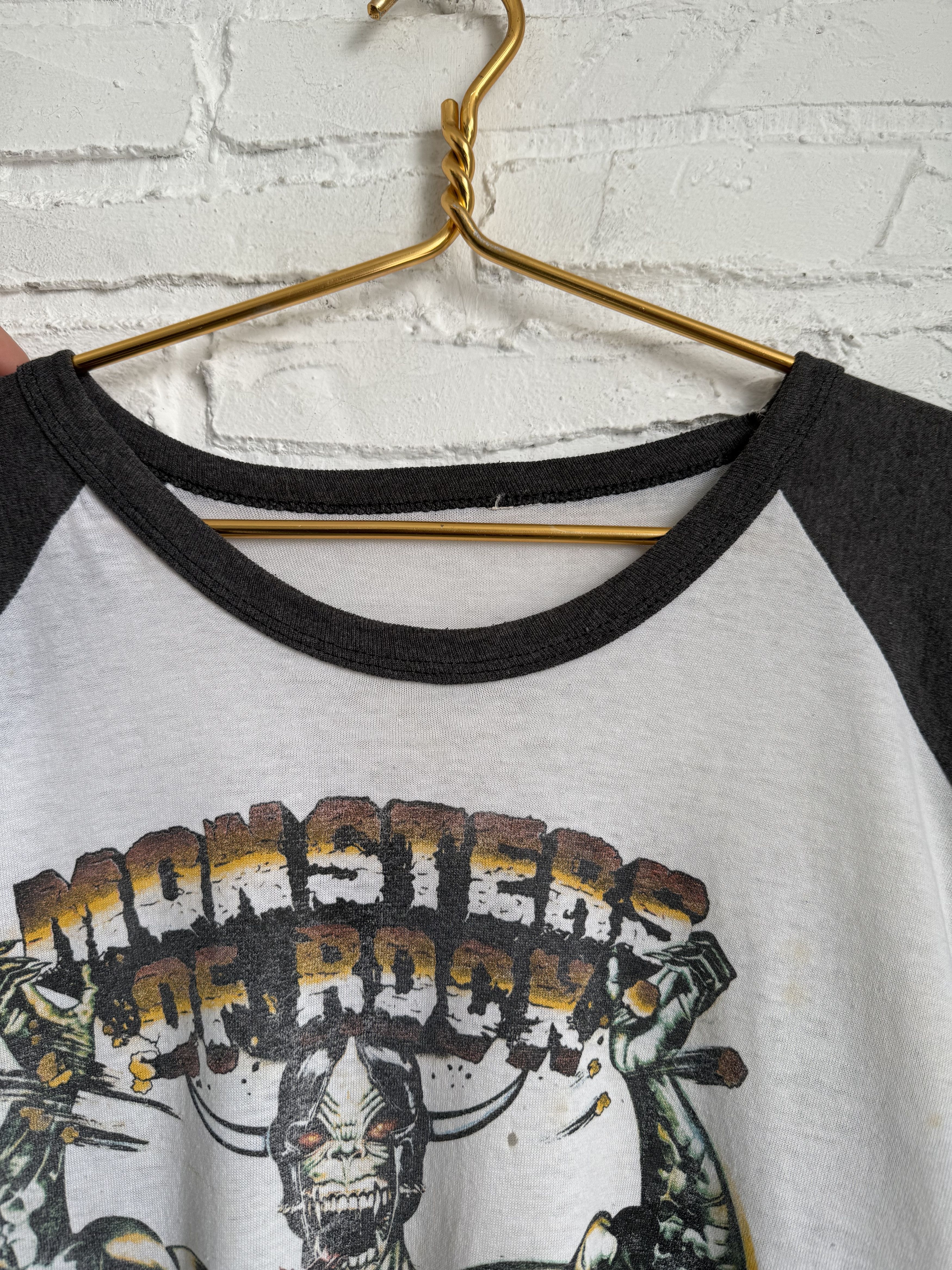 Band Tees Vintage 1987 Monsters of Rock Bon Jovi long sleeve t-shirt Size US L / EU 52-54 / 3 - 14 Thumbnail
