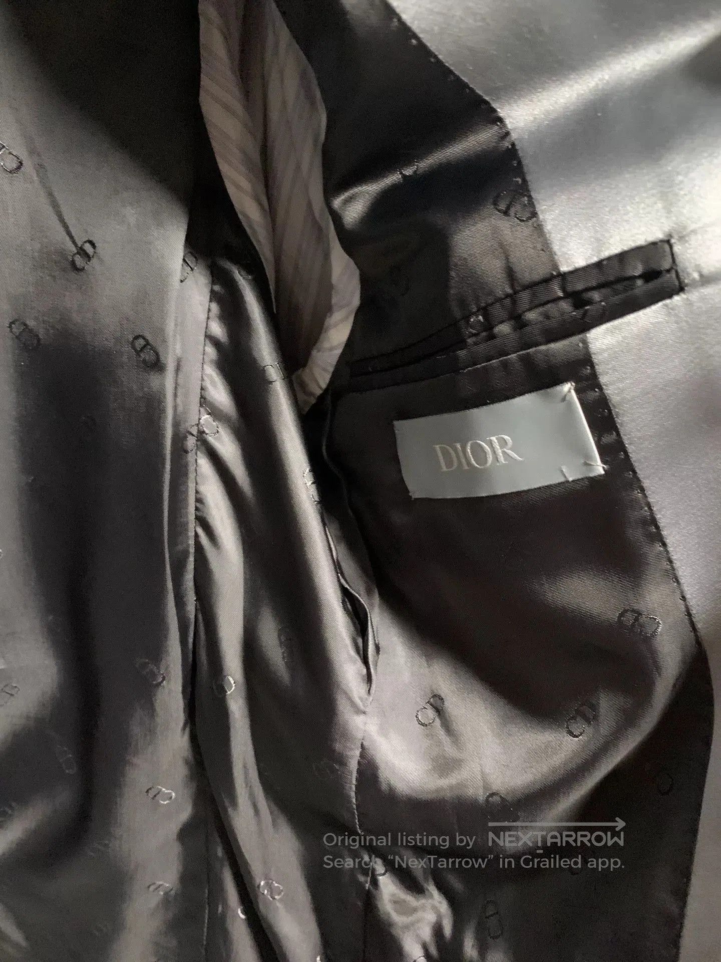 Dior Dior Men Metallic Silver Blazer. Size US S / EU 44-46 / 1 - 3 Thumbnail