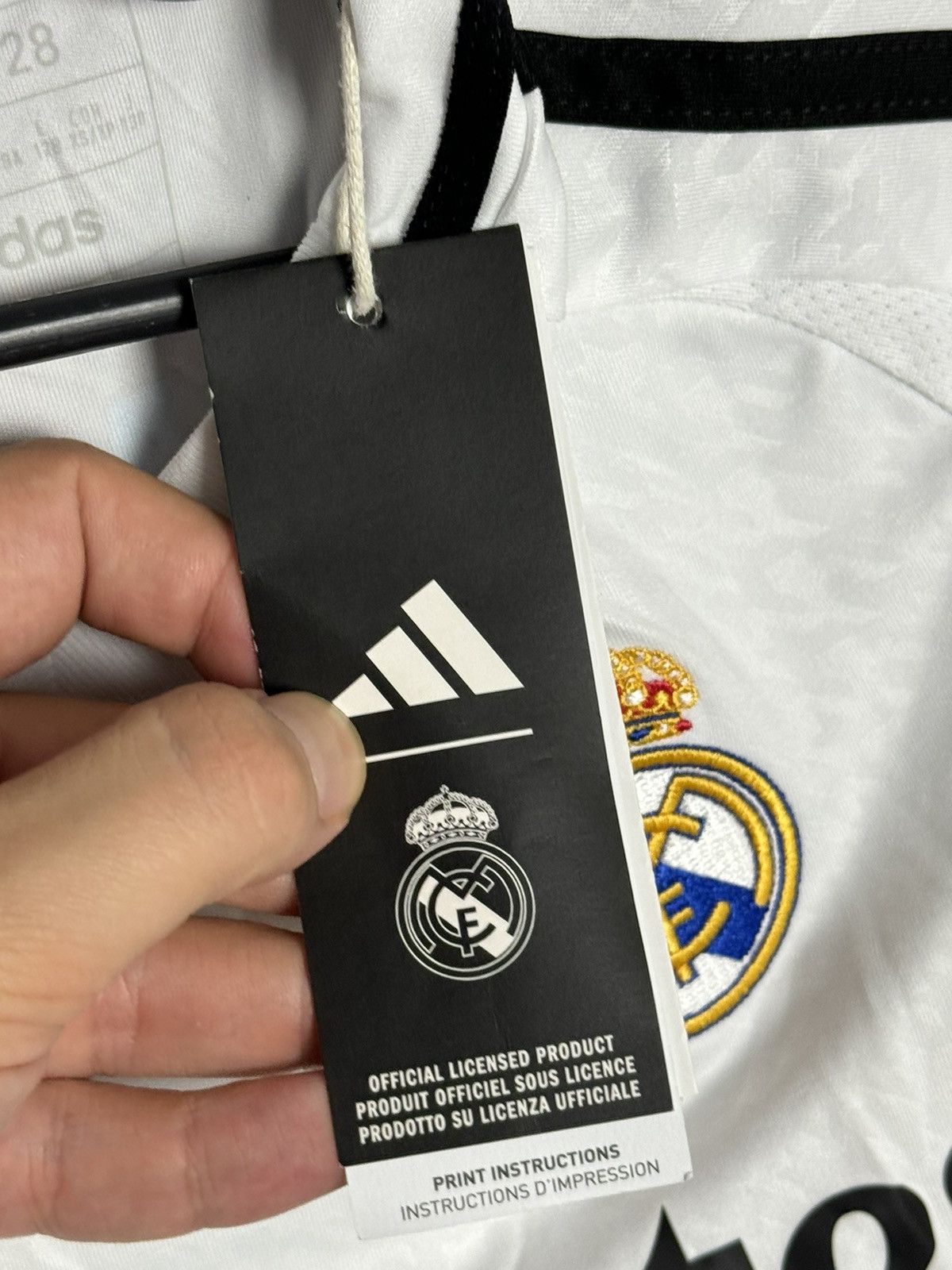 Adidas KIDS Real Madrid 24/25 Home Mbappe Football Jersey T-Shirt Size US XS / EU 42 / 0 - 11 Thumbnail