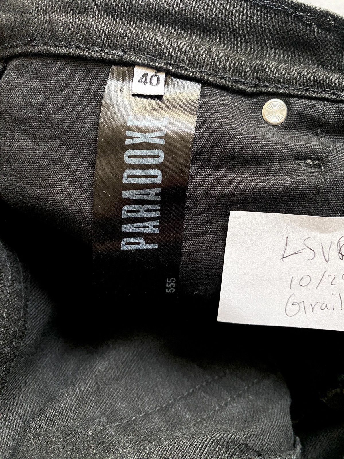 Paradoxe Paris Paradoxe Paris x Nubian Tokyo Ex Repair Baggy Denim 32 USED Size US 32 / EU 48 - 6 Thumbnail