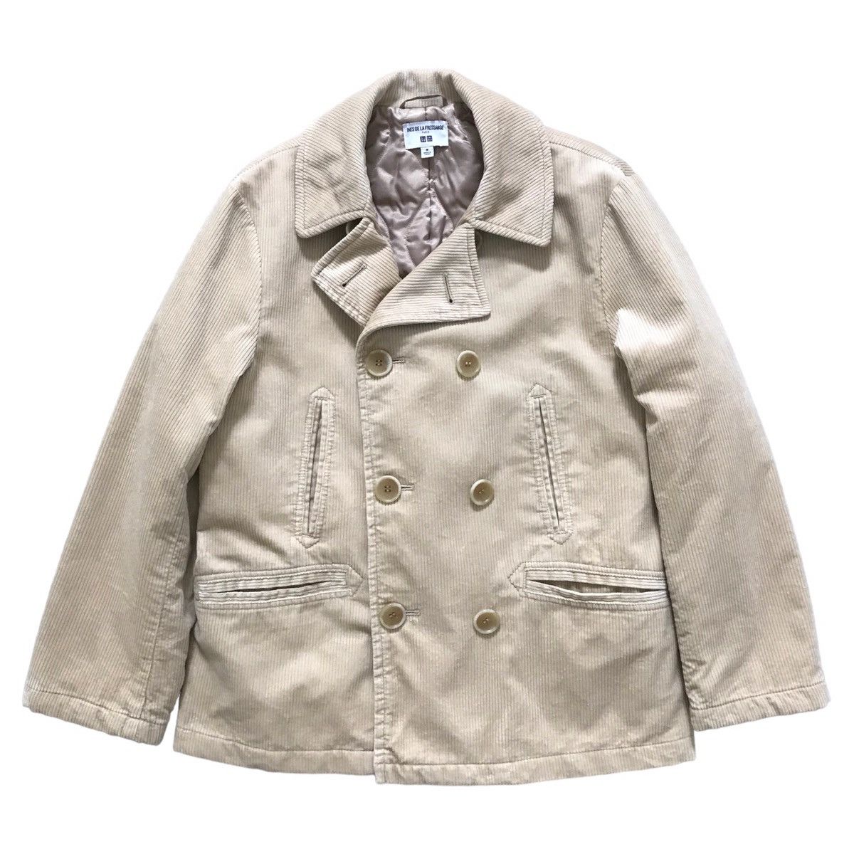 Uniqlo Ines De La Fressange Double Breasted Corduroy Peacoat Size M / US 6-8 / IT 42-44 - 1 Thumbnail