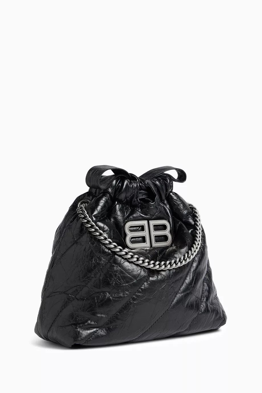 Balenciaga o1srvl11e1125 Size: OS / Crush XS Tote Bag Quilted in Black Size ONE SIZE - 7 Thumbnail