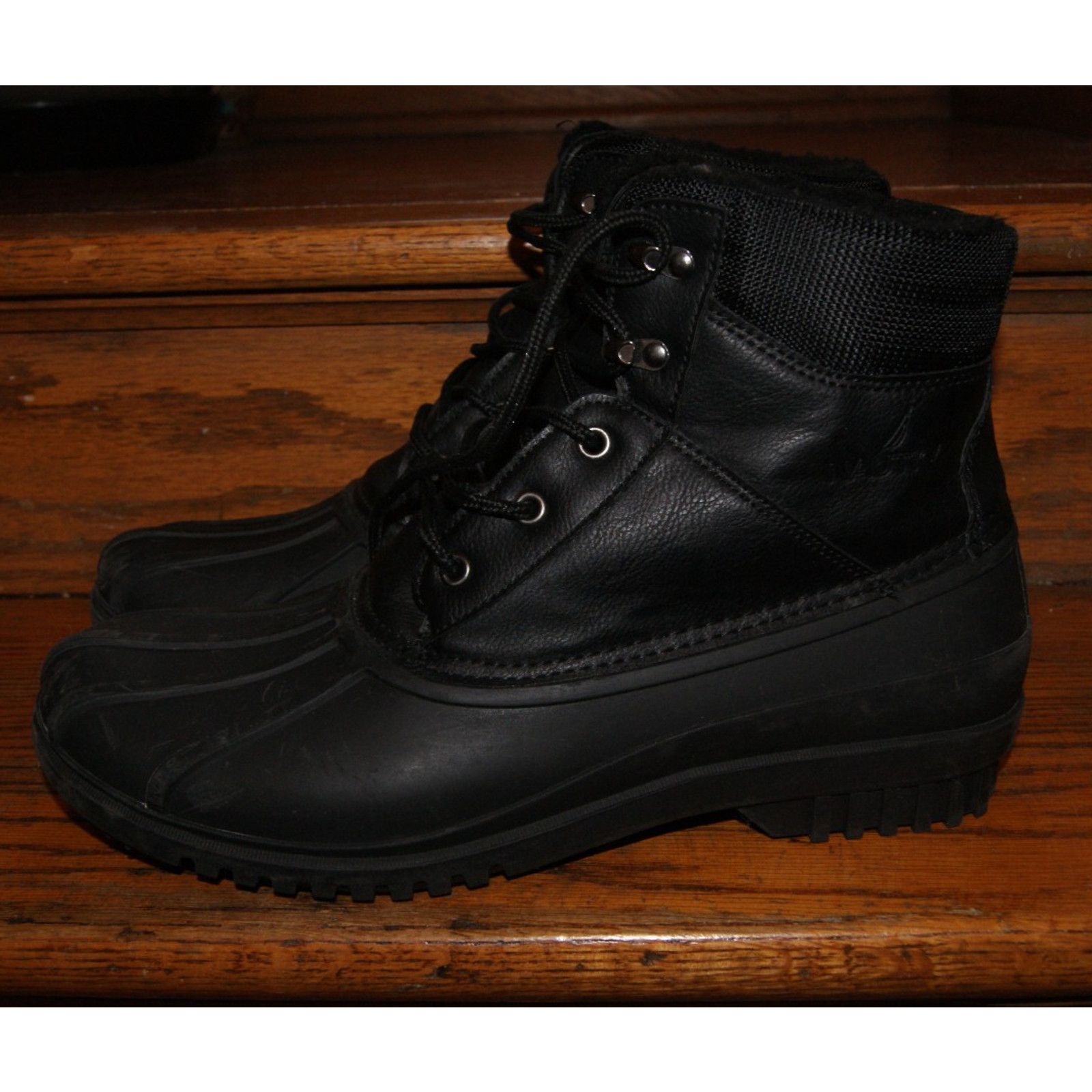 Nautica Nautica Black Lace Up Boots Men's Size 11 DUCK Boot Snow Size US 11 / EU 44 - 7 Thumbnail