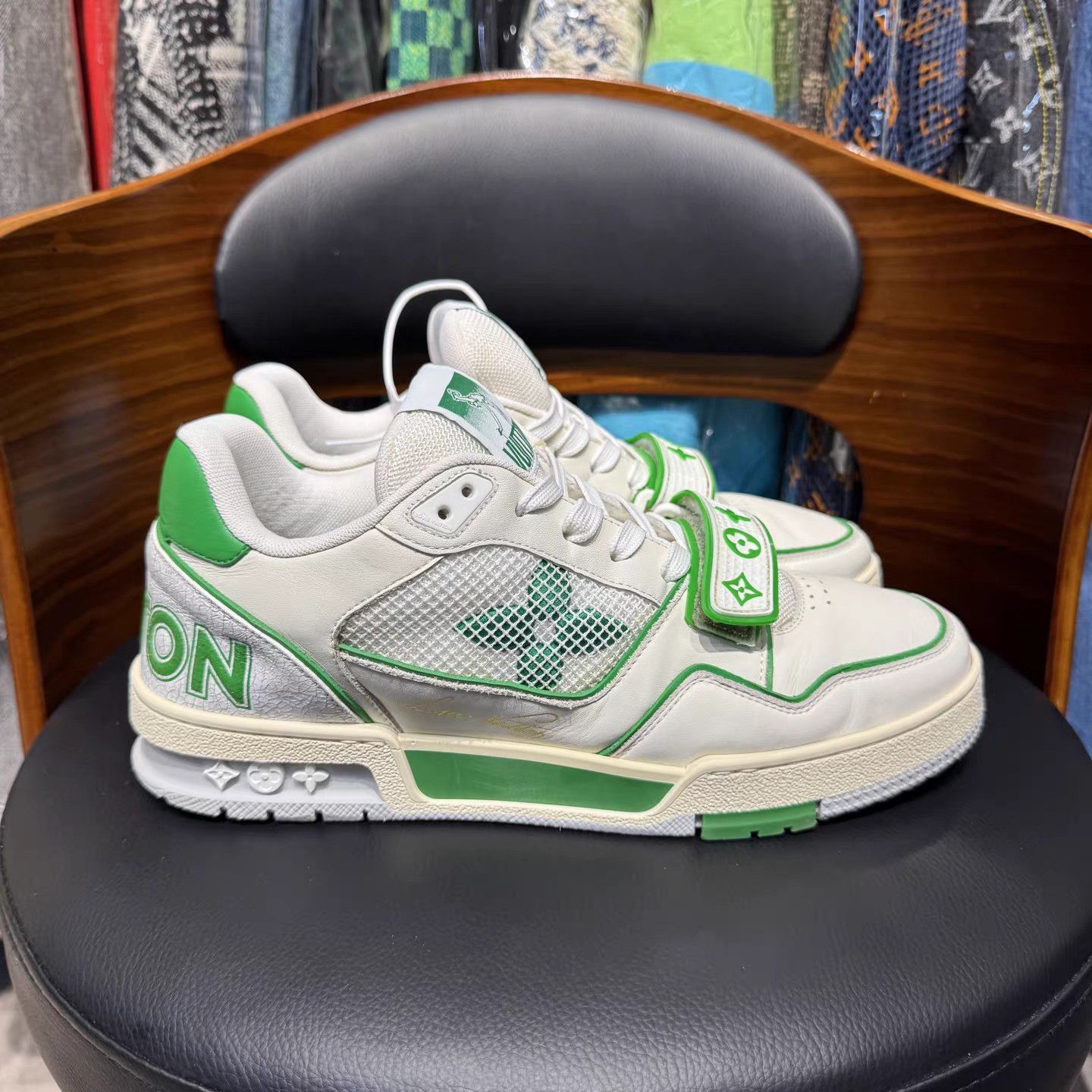 Louis Vuitton Louis Vuitton LV Trainer Velcro Strap Sneakers K15 Size US 6.5 / IT 36.5 - 4 Thumbnail