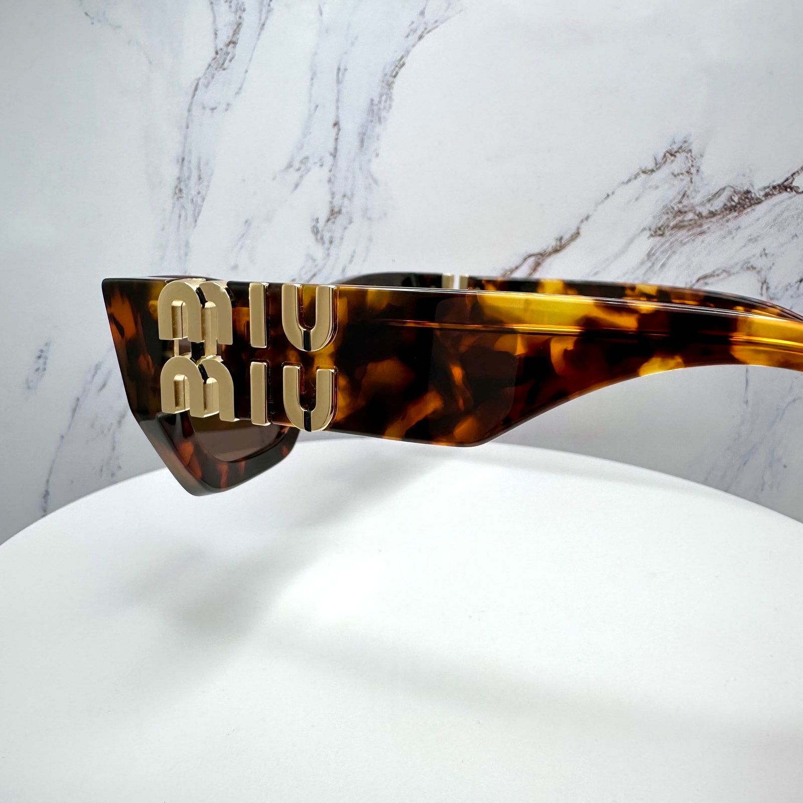 Miu Miu New MIU MIU Sunglasses Runway Glimpse Authentic Brown Square Size ONE SIZE - 20 Thumbnail