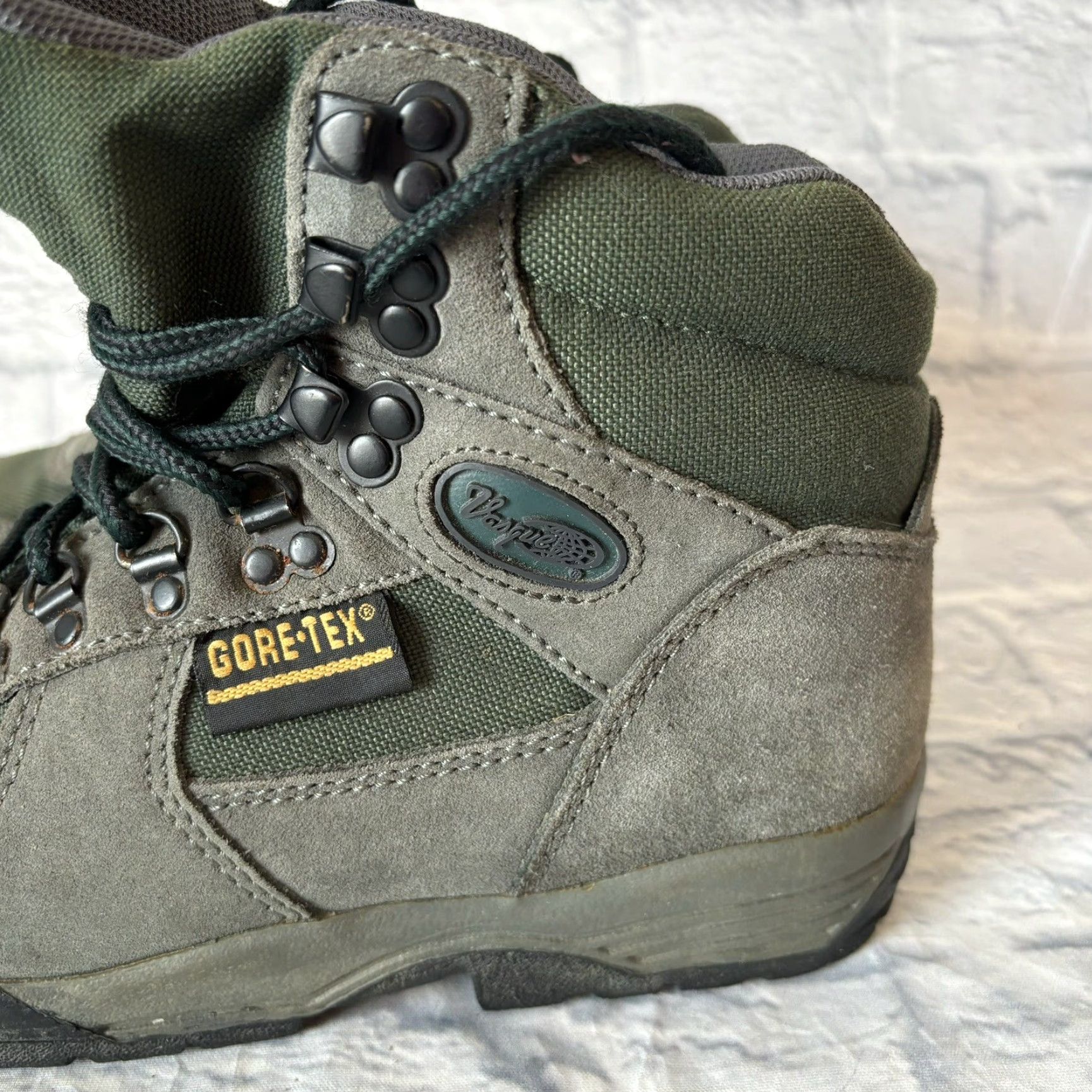 Vasque VINTAGE Vasque Boot Women’s Size 7 Alpha GTX Gore-Tex Hiking Leather Brown/green GoreTex Breathable Lace Up Boots Womens 7 Size US 7 / IT 37 - 7 Thumbnail