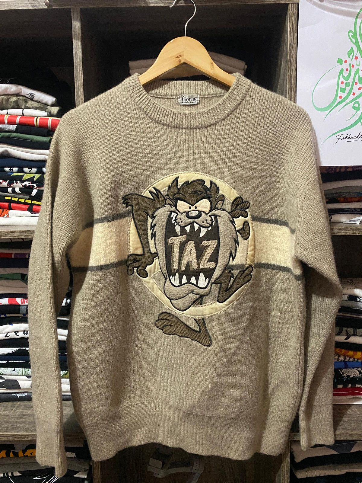 Designer × Japanese Brand × Vintage Vintage 80s Ficce Toshiyuki Konishi x Tazmania Size US L / EU 52-54 / 3 - 1 Thumbnail