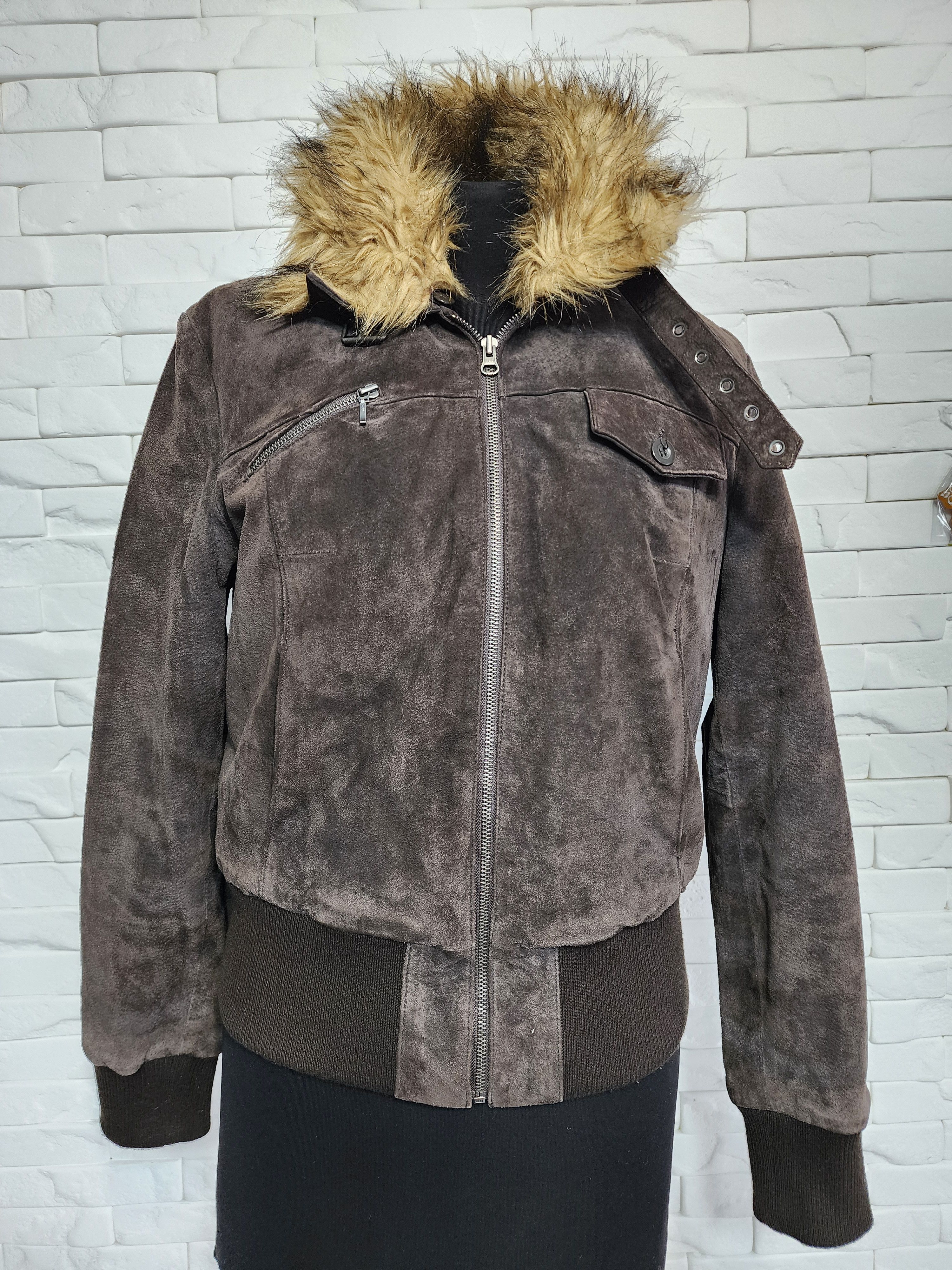 Other Brown Suede Jacket: Women's Classic Bjmber. Size M / US 6-8 / IT 42-44 - 1 Thumbnail