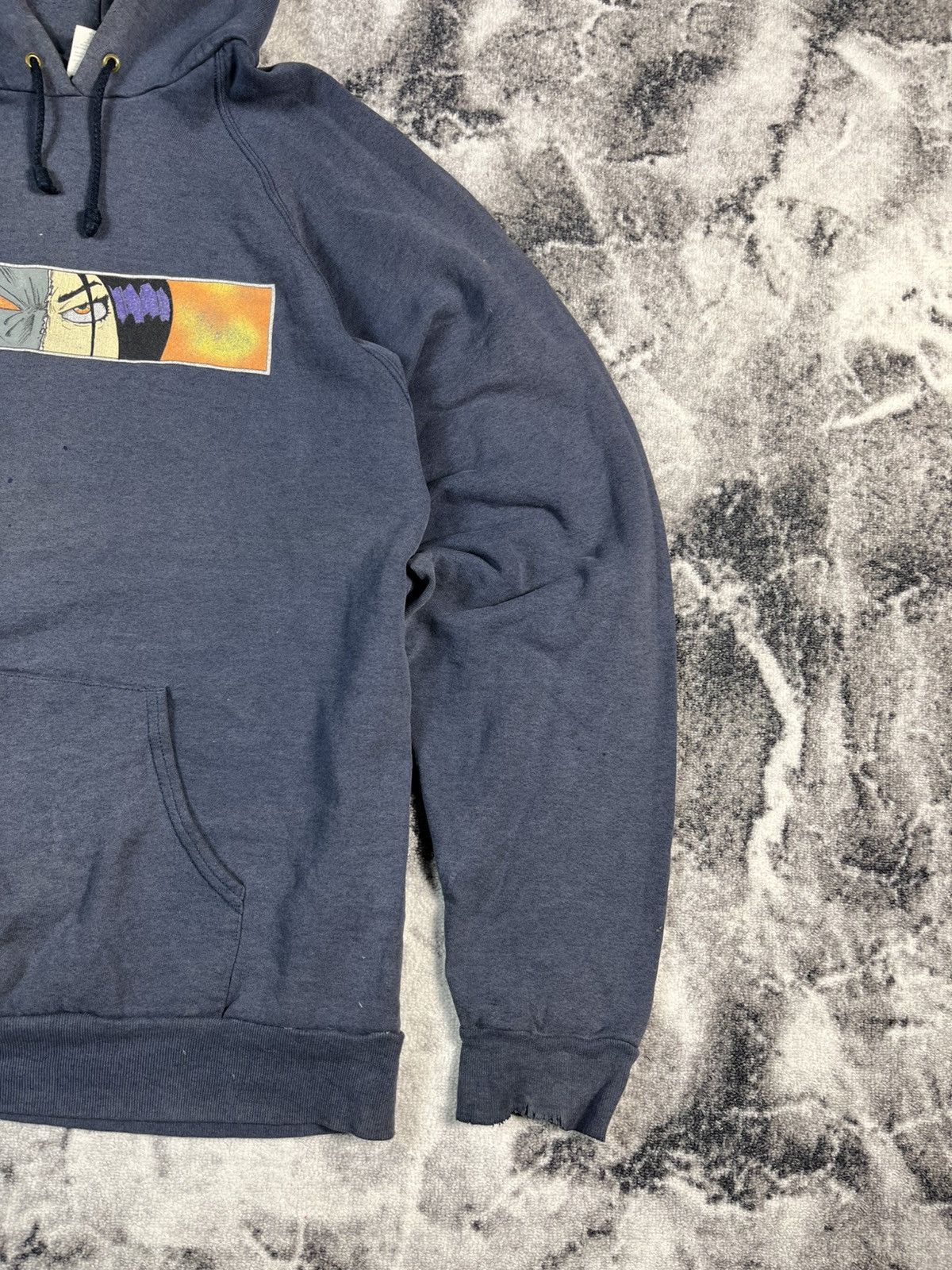 Other Anime Graphic Hoodie Screen Stars Blue XL Distressed Size US XL / EU 56 / 4 - 3 Thumbnail