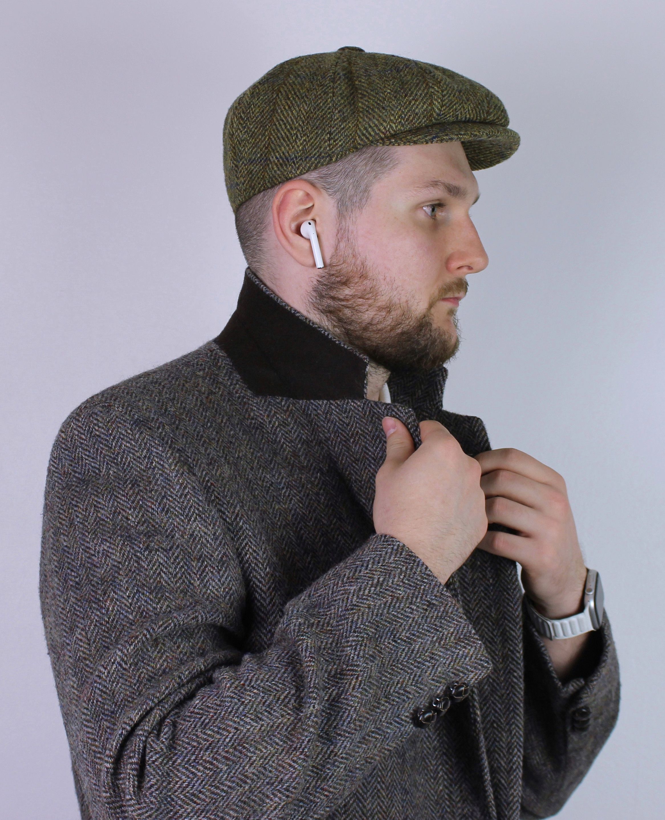 Harris Tweed Harris Tweed wool Flat Cap Hat Newsboy England Size ONE SIZE - 1 Thumbnail