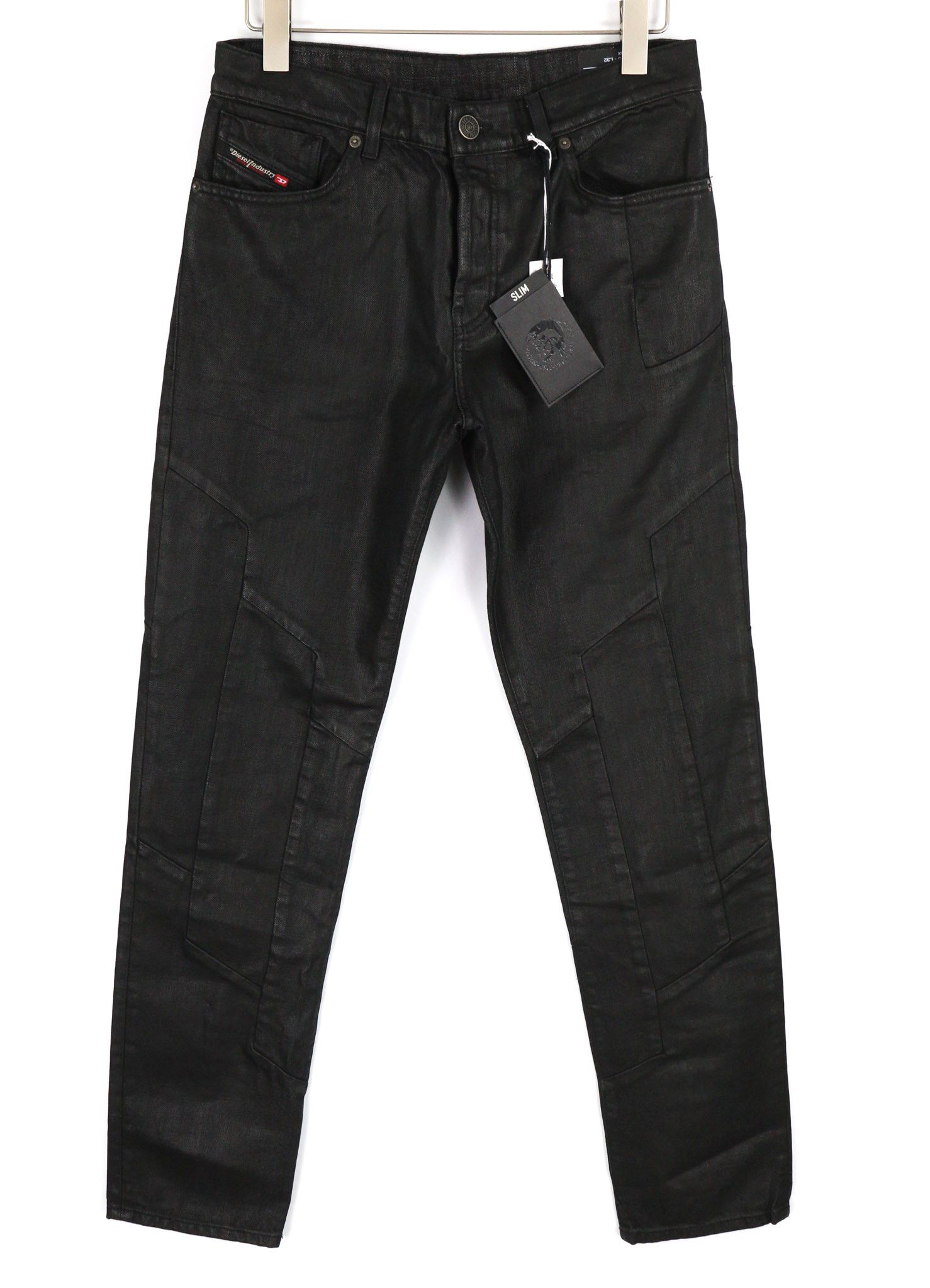 Diesel D-KRAS 0BFAX W33/L32 Black Slim Denim 40448 Size US 33 - 1 Thumbnail