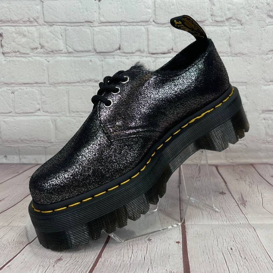 Dr. Martens Dr.Martens Women’s 1461 Quad Faux Fur Lined Platform Shoes Size US 7 / IT 37 - 5 Thumbnail