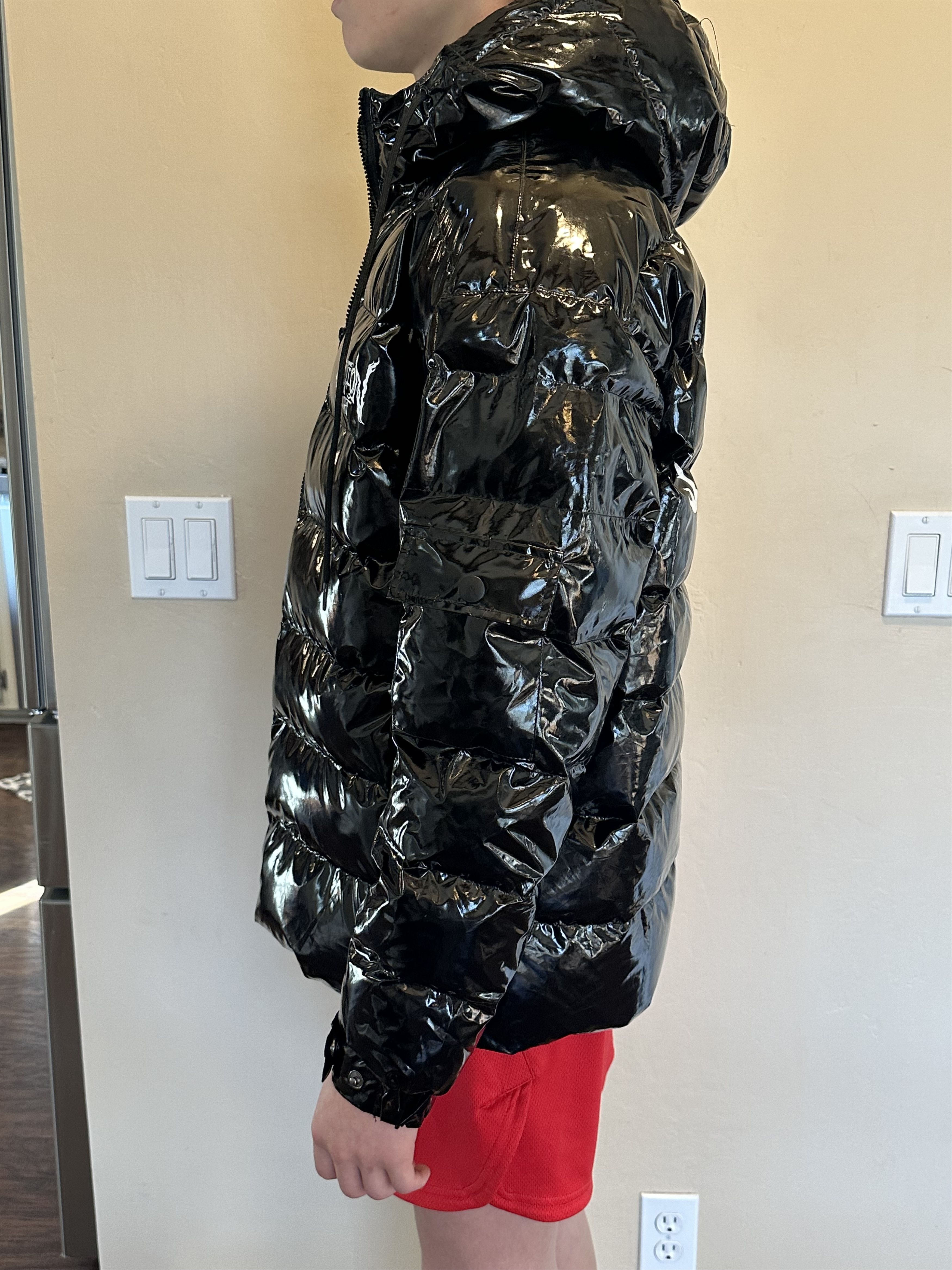 image of Section 8 Meds Down Jacket in Shinny Black, Men's (Size Small)