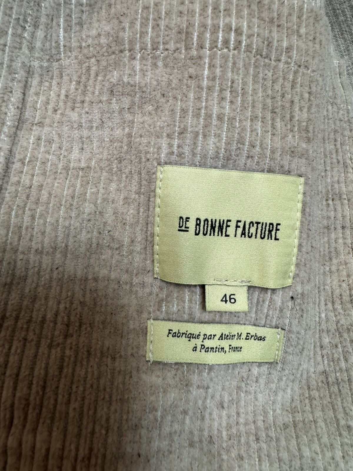 De Bonne Facture De Bonne Facture Cotton and Linen-Blend Corduroy Overshirt Size US S / EU 44-46 / 1 - 4 Thumbnail