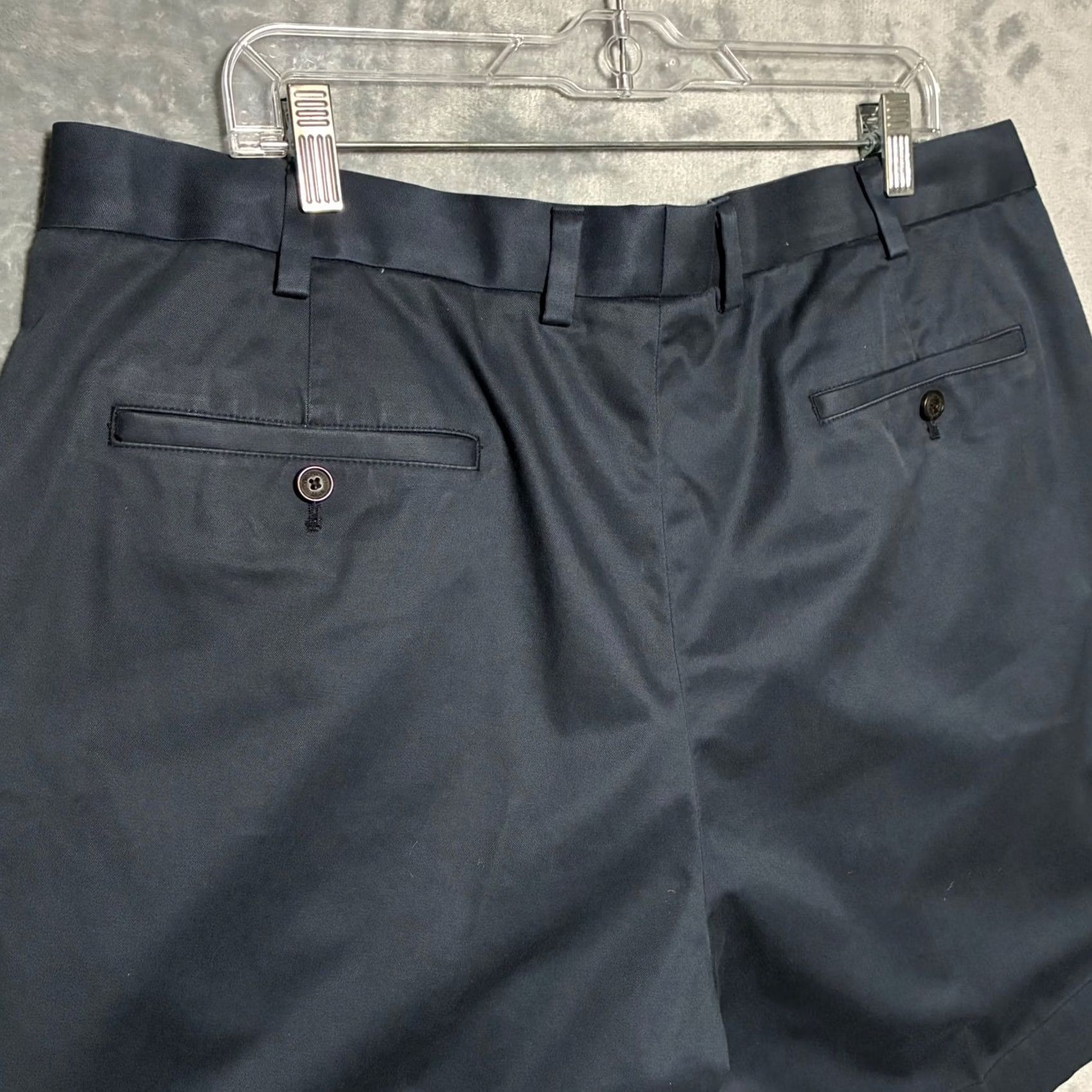 Brooks Brothers Brooks Brothers Pleated Advantage Chino Shorts Mens 40 Navy Blue Size US 40 / EU 56 - 4 Thumbnail