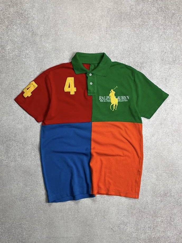 Vintage Polo Ralph Lauren Custom Made Big Pony Shirt S