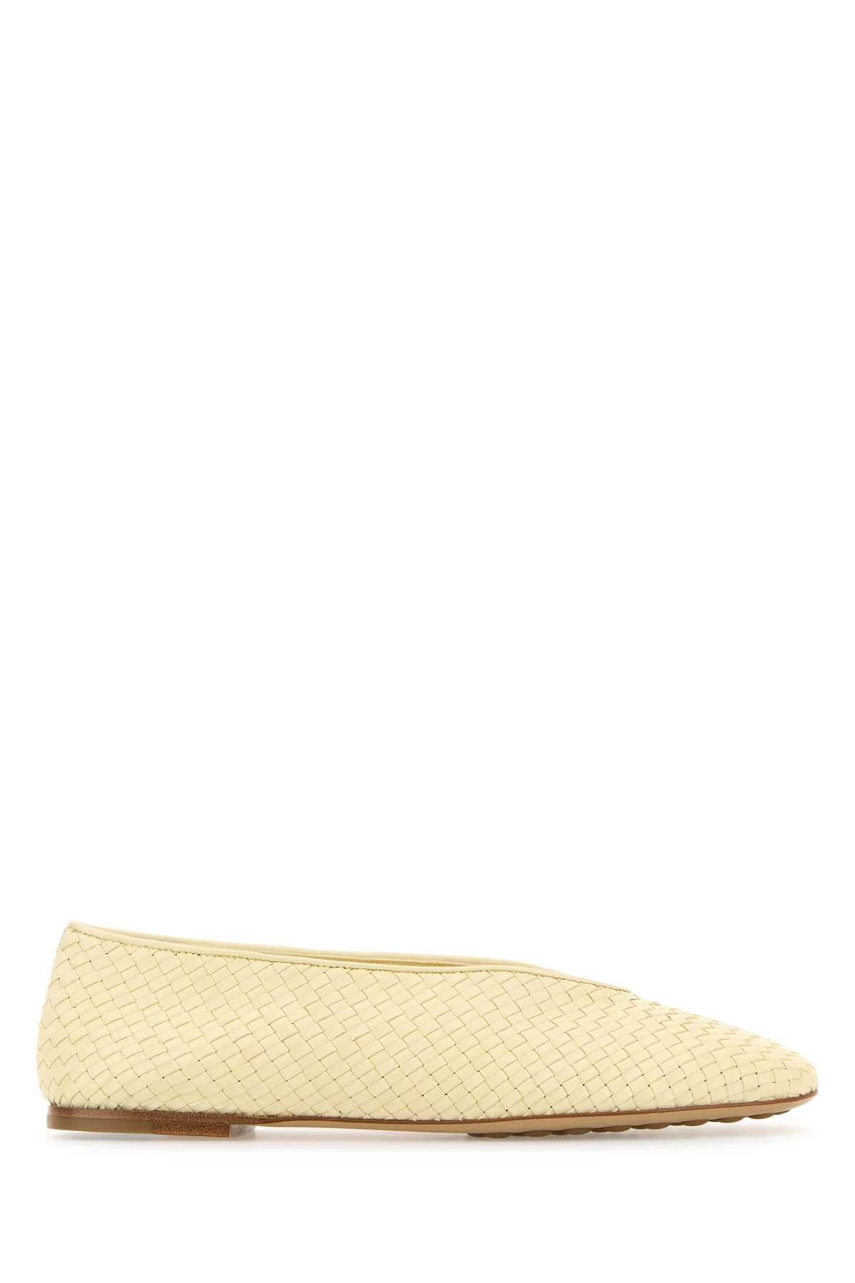 Bottega Veneta Pastel Yellow Leather Rosa Ballerinas Size US 10 / IT 40 - 1 Thumbnail