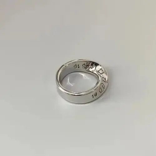 Other Distressed Twisted Design Engraved Number Ring ( size 8-10 Size ONE SIZE - 1 Thumbnail