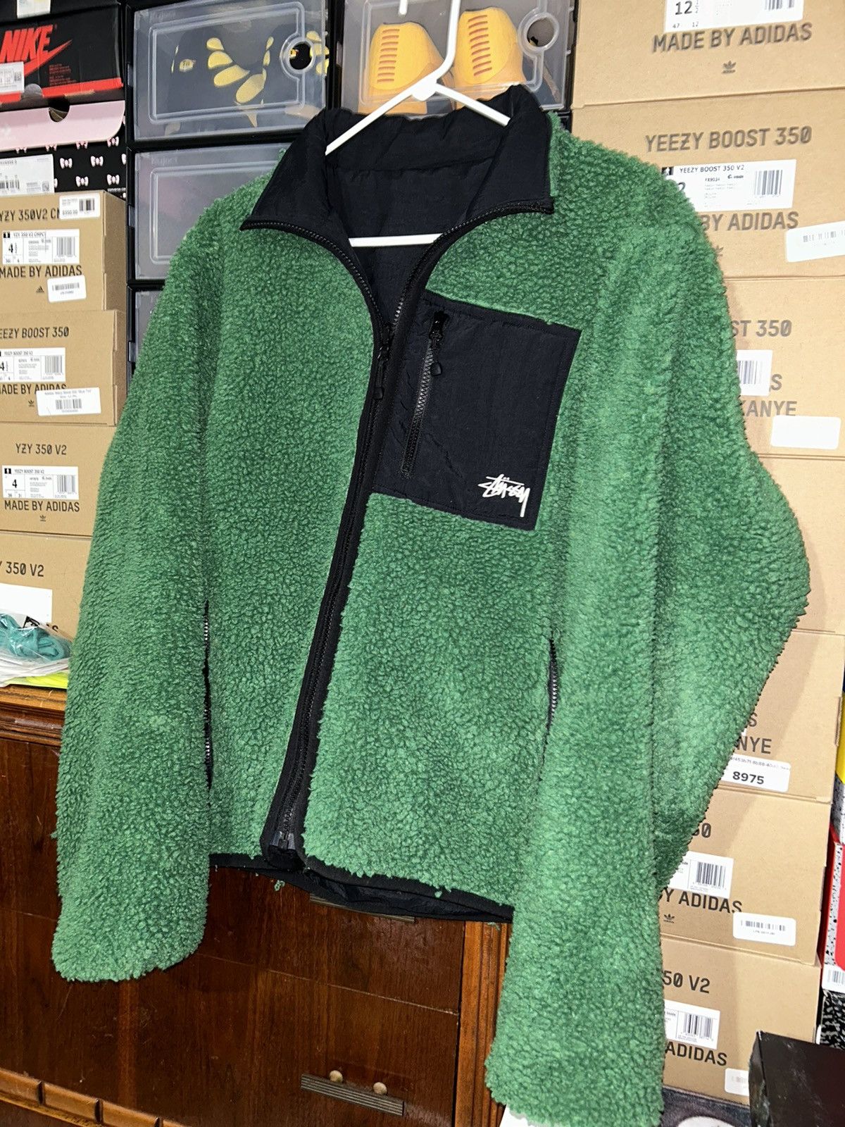 Stussy Stüssy Sherpa Reversible Jacket Green SS24 Stussy NEW Size US M / EU 48-50 / 2 - 4 Thumbnail
