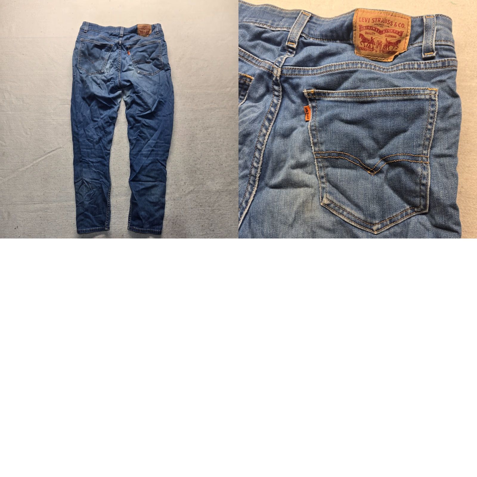 Levi's Levi's Jeans 731 Orange Tag Blue Denim High Rise Skinny Stretch Women's 31 Pants Jeans 90s Vintage No Size 24" / US 00 / IT 34 - 8 Thumbnail