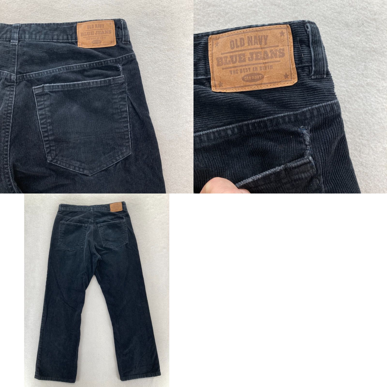 Old Navy Old Navy Corduroy Pant Mens 33x32 Black 5-Pocket Vintage Y2K Read Size US 33 - 9 Thumbnail