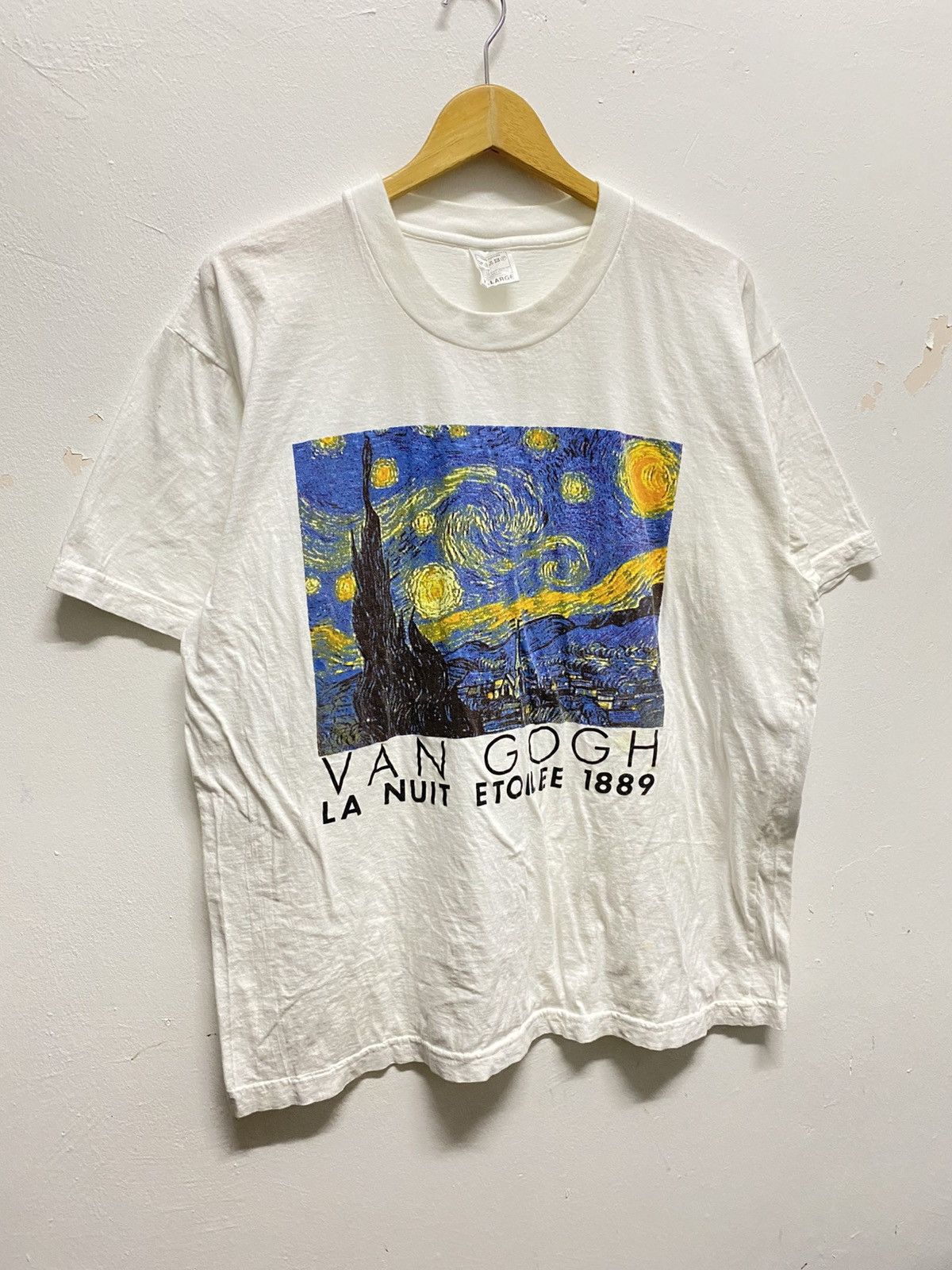 Vintage Vintage Van Gogh Black T Shirt Size US XL / EU 56 / 4 - 2 Thumbnail